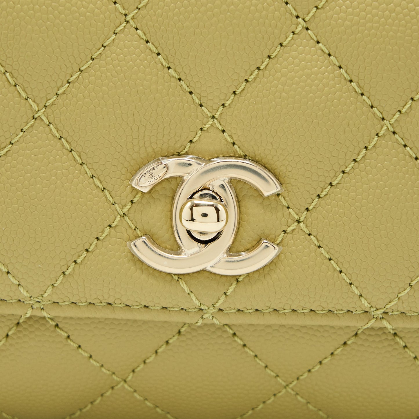 Chanel Extra Mini Coco Handle Caviar Green L (Microchip)