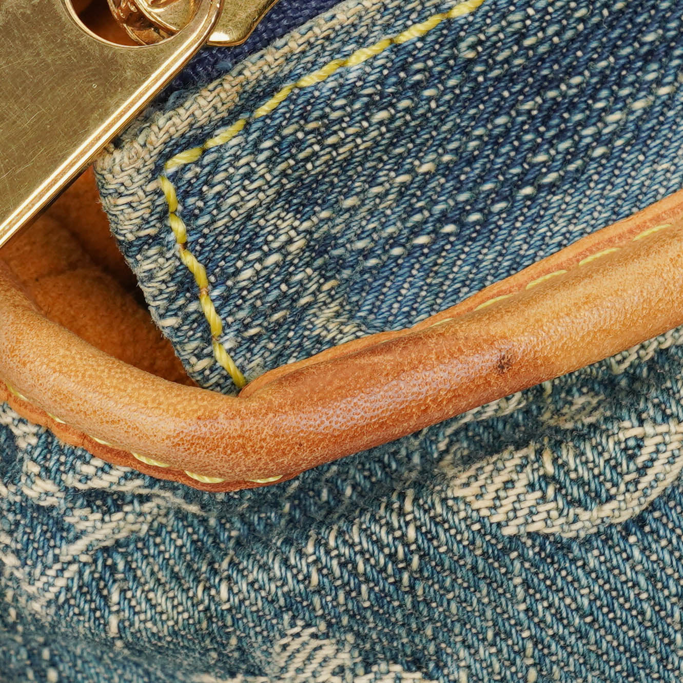 Louis Vuitton Neo Cabby MM Monogram Blue Denim Bag