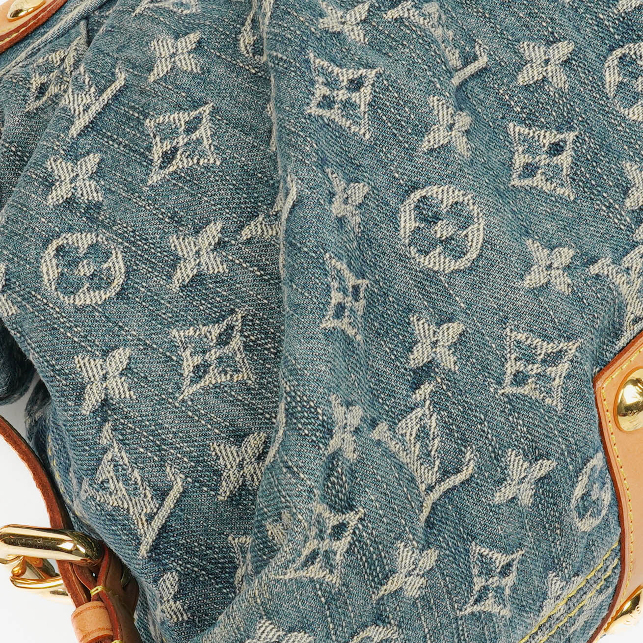 Louis Vuitton Neo Cabby MM Monogram Blue Denim Bag