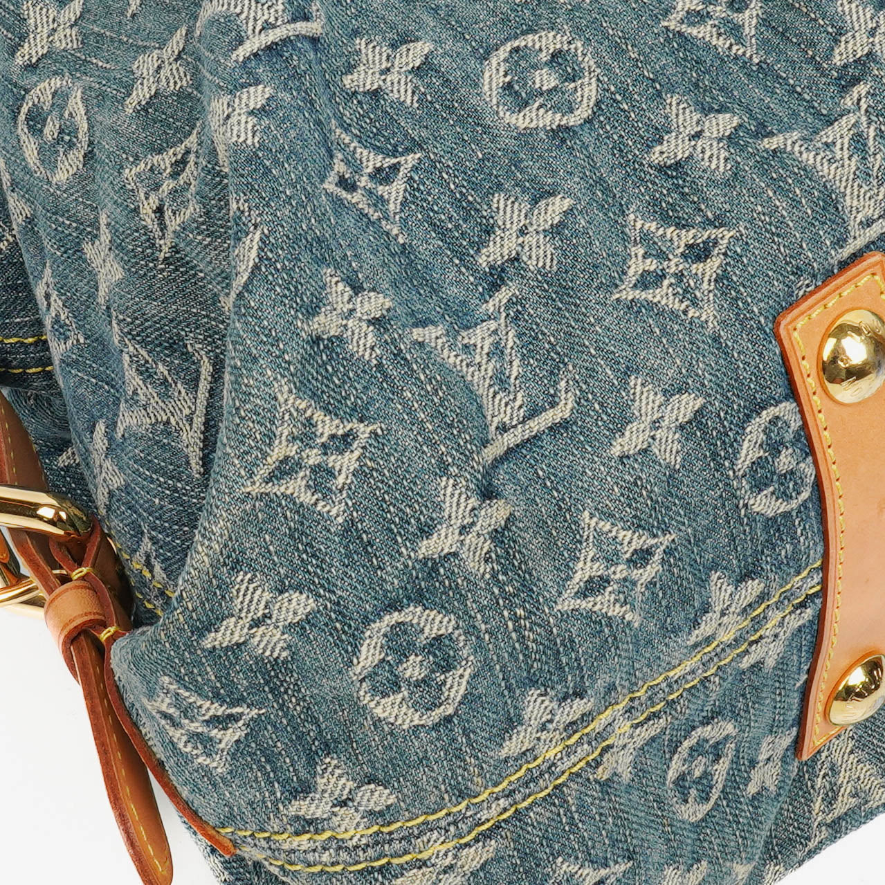 Louis Vuitton Neo Cabby MM Monogram Blue Denim Bag
