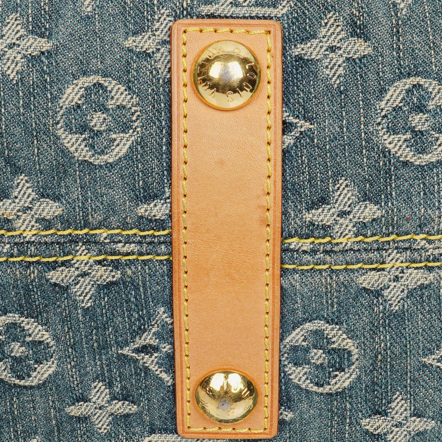 Louis Vuitton Neo Cabby MM Monogram Blue Denim Bag