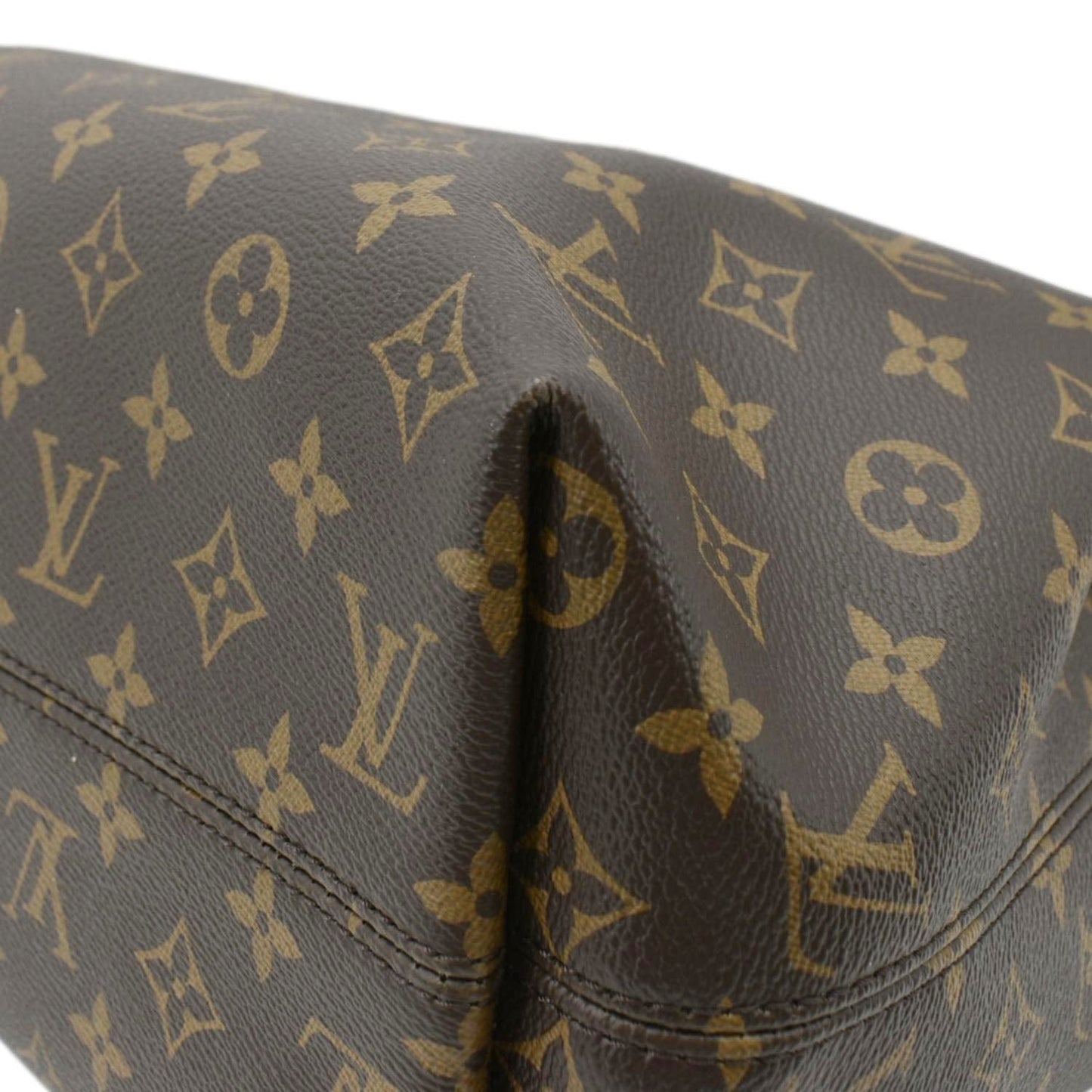 LOUIS VUITTON Graceful MM Monogram Canvas Hobo Shoulder Bag Brown