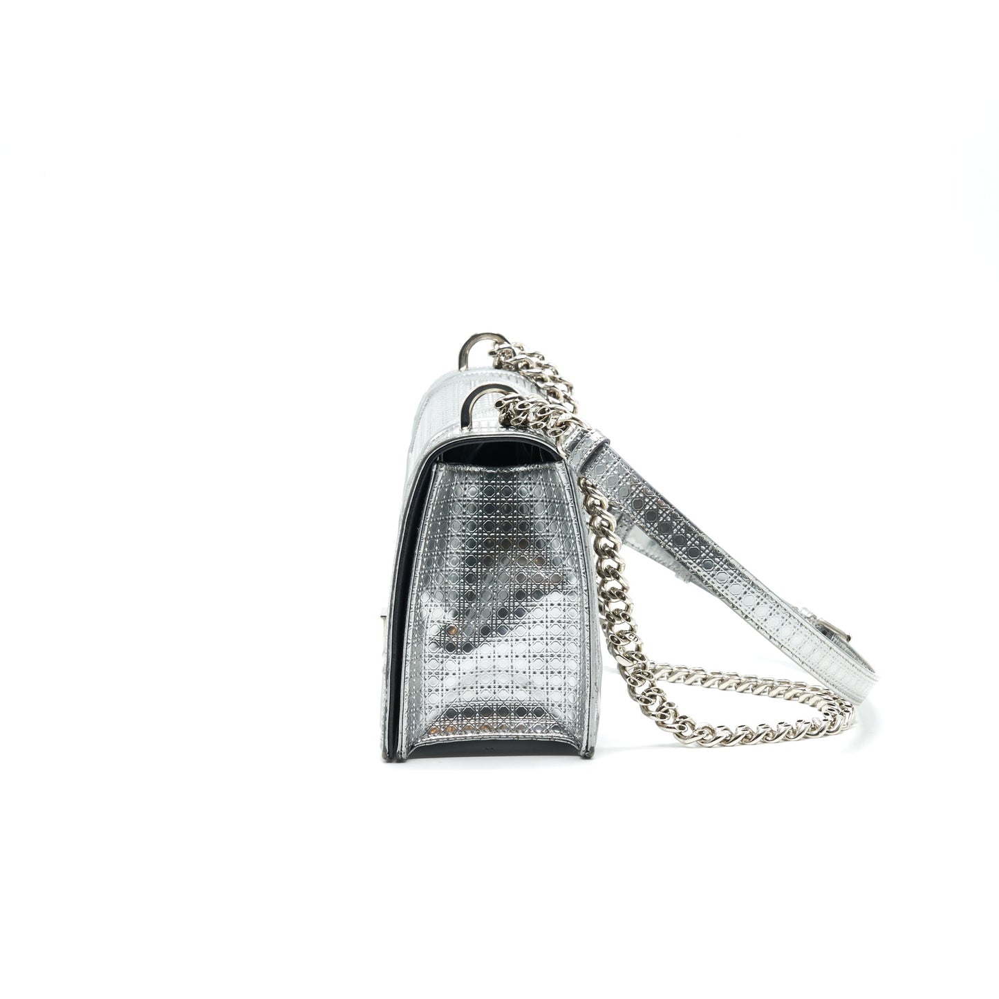 Dior Medium Diorma Metallic Silver with