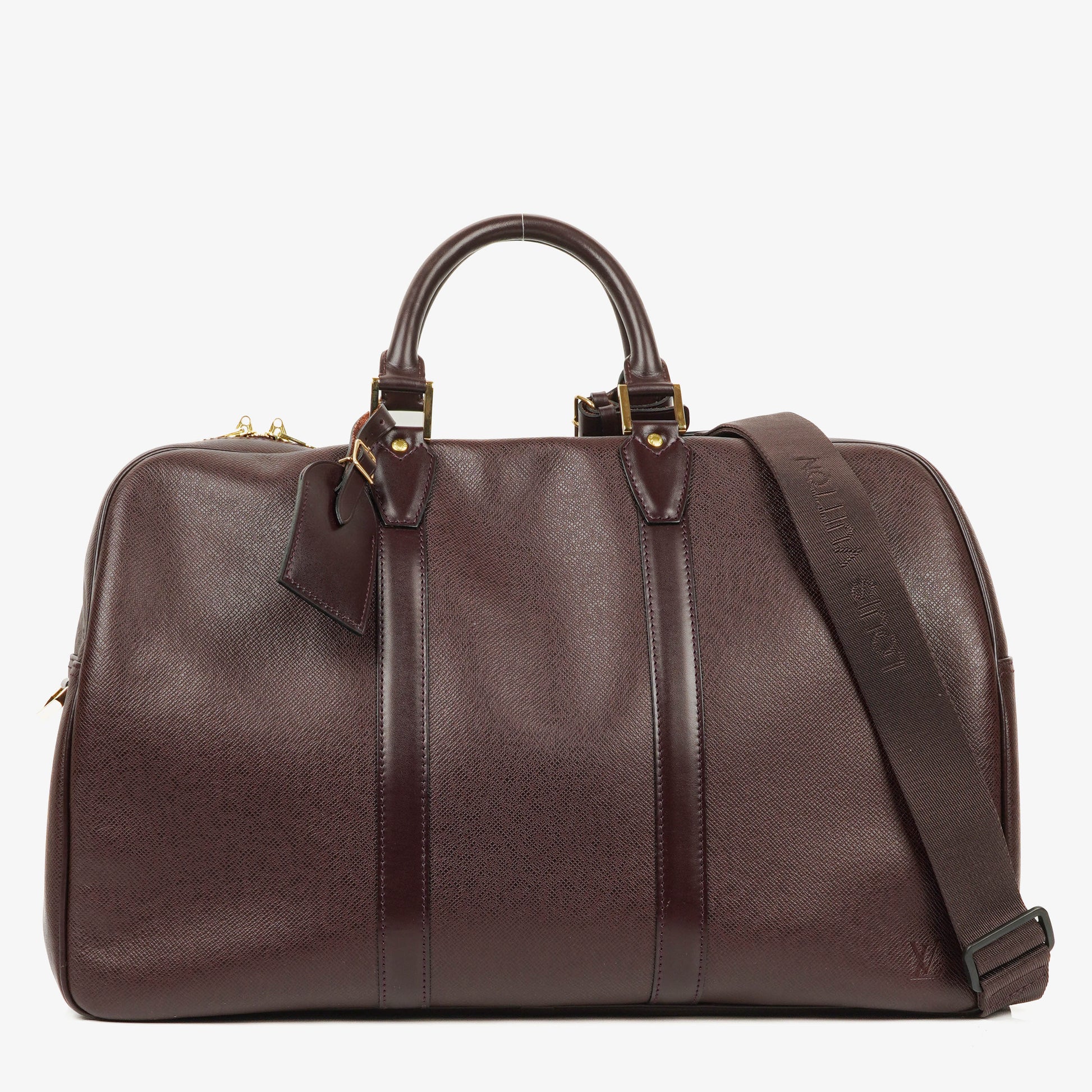 Louis Vuitton Kendall Burgundy Taiga Leather Bag