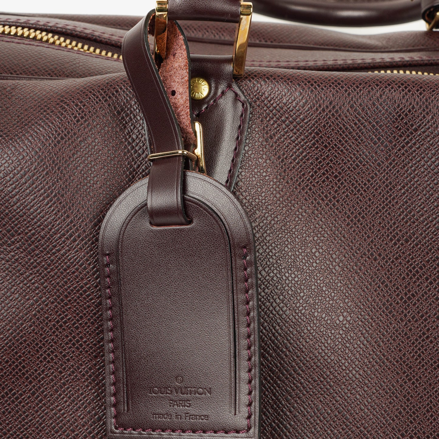 Louis Vuitton Kendall Burgundy Taiga Leather Bag