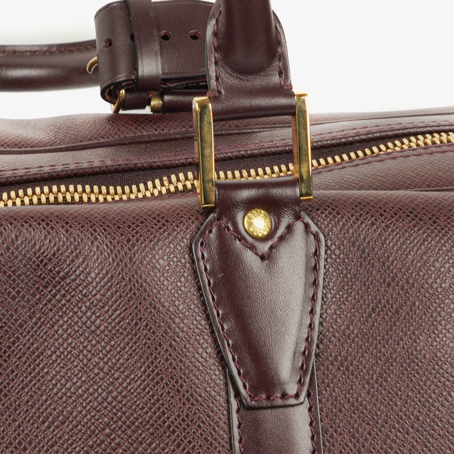 Louis Vuitton Kendall Burgundy Taiga Leather Bag