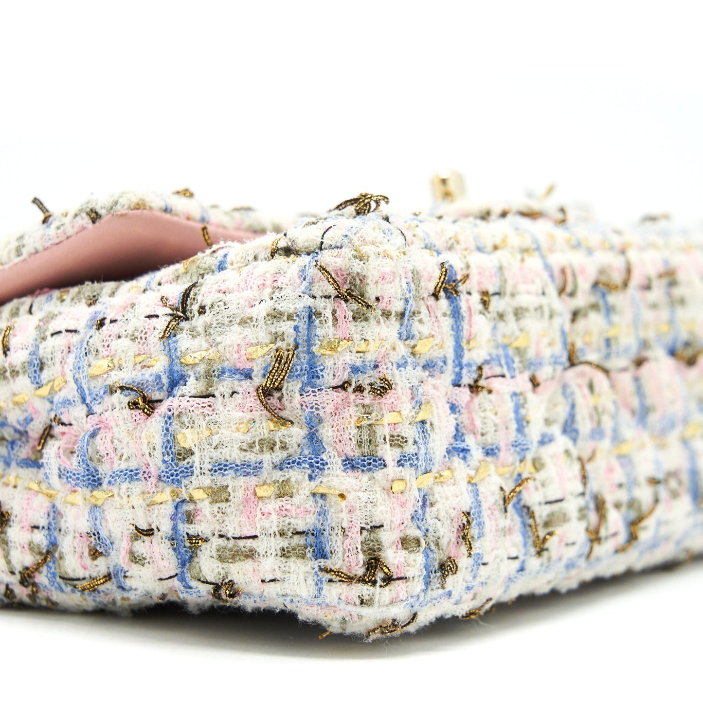 Chanel rectangular mini flap Bag tweed multicolour L