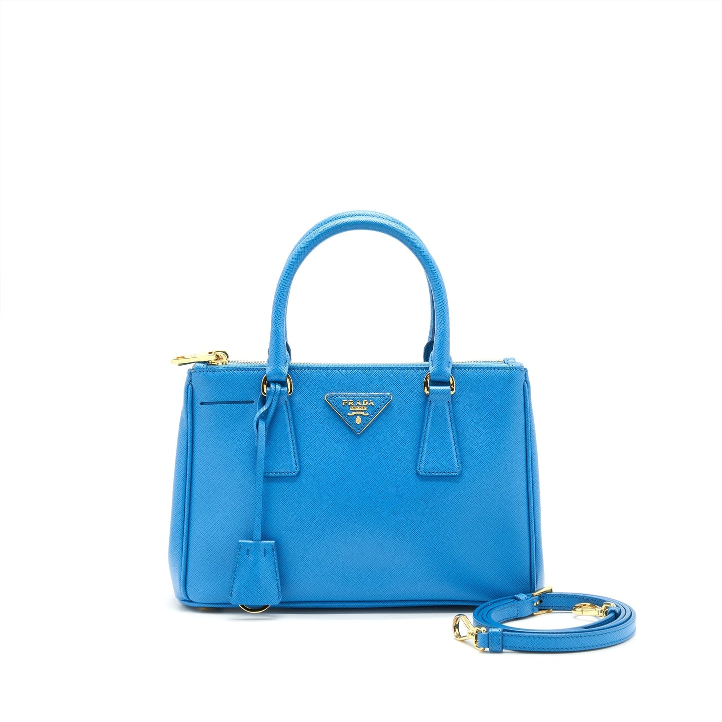 Prada Galleria Tote Purse Lake Blue