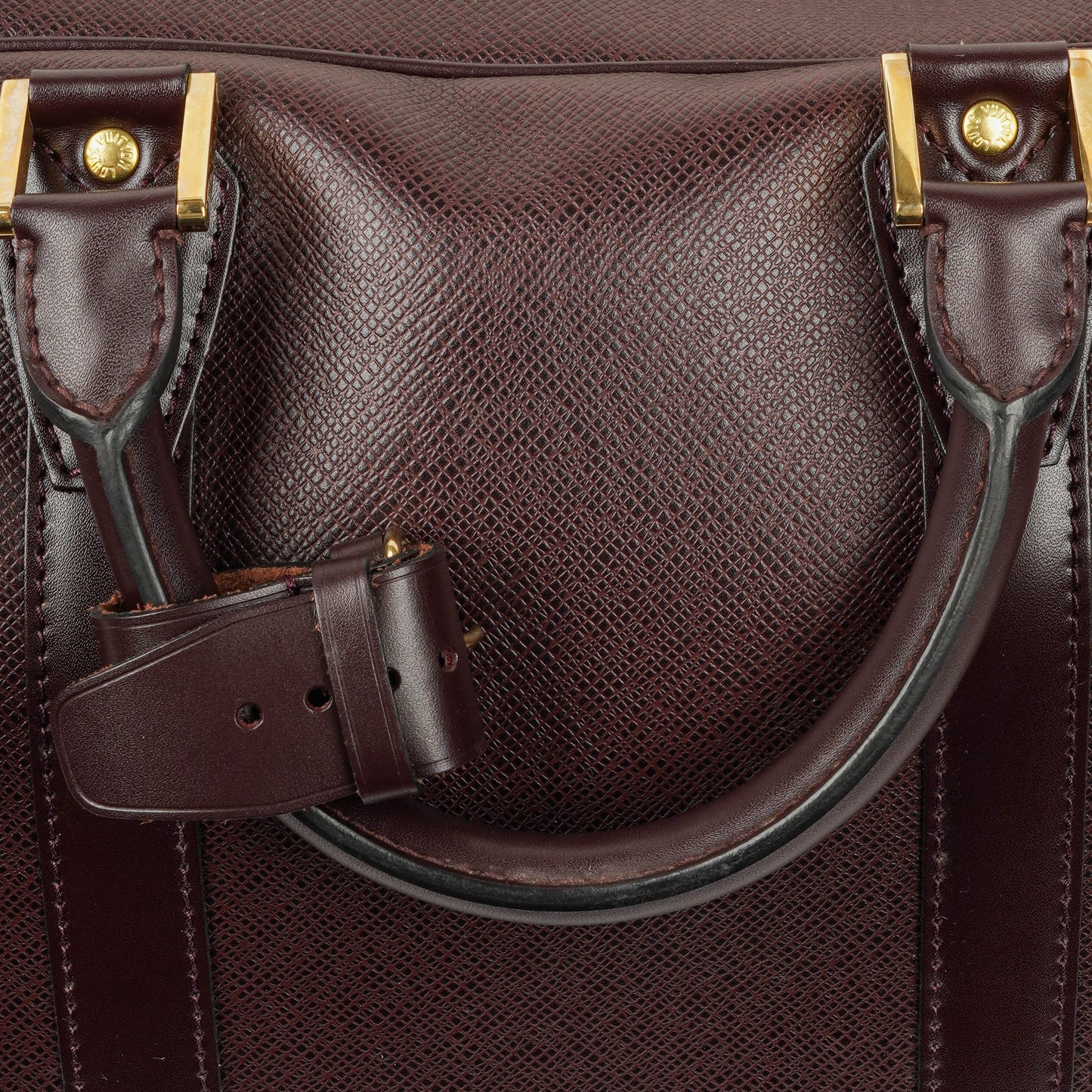 Louis Vuitton Kendall Burgundy Taiga Leather Bag