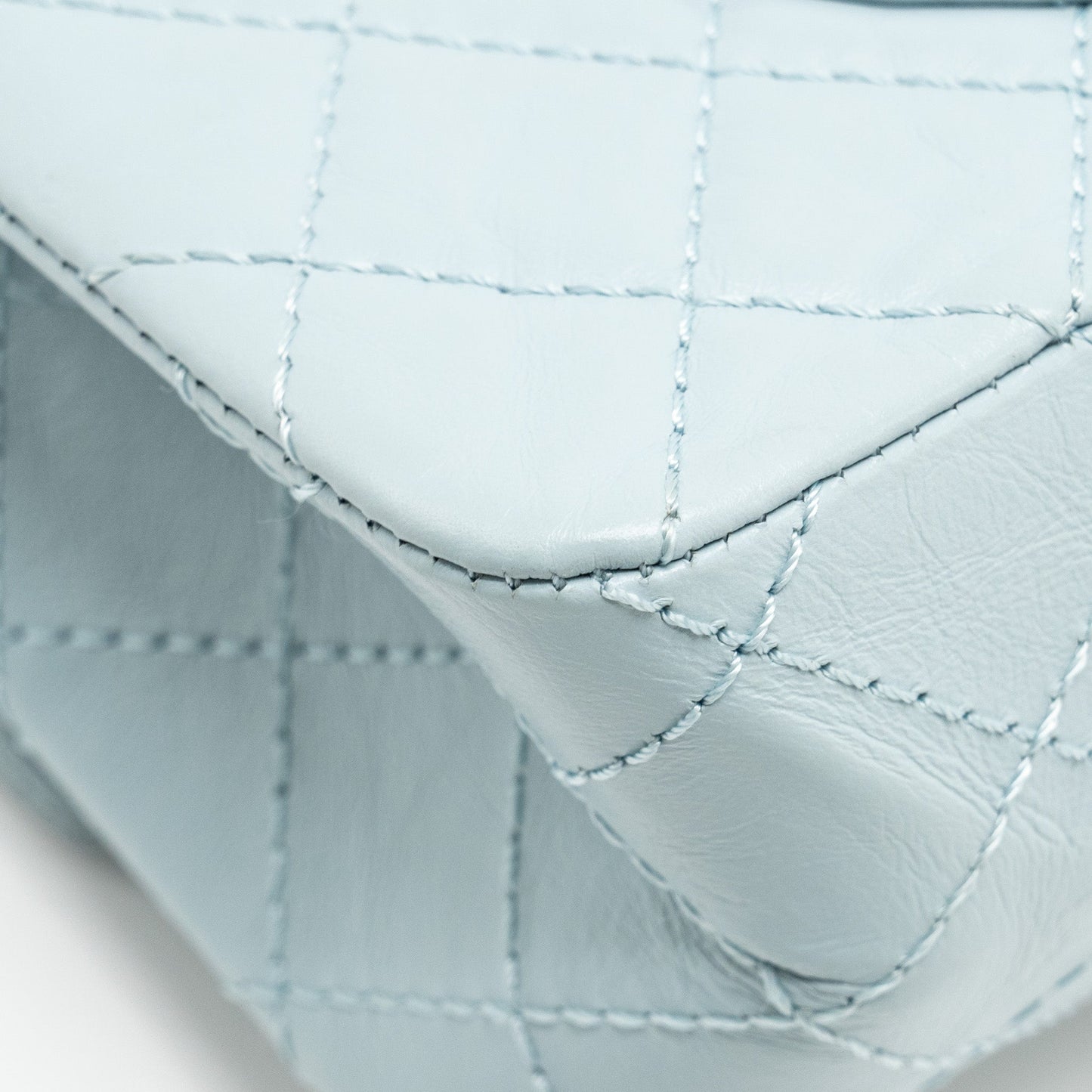 Chanel Small 2.55 226 reissue double flap bag calfskin light blue  (microchip)