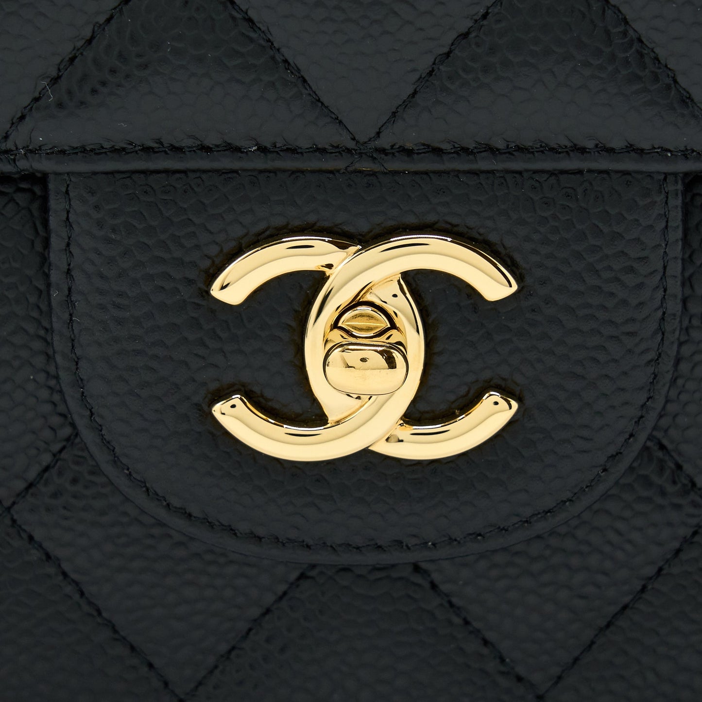 Chanel Classic Jumbo Flap Bag Caviar Black