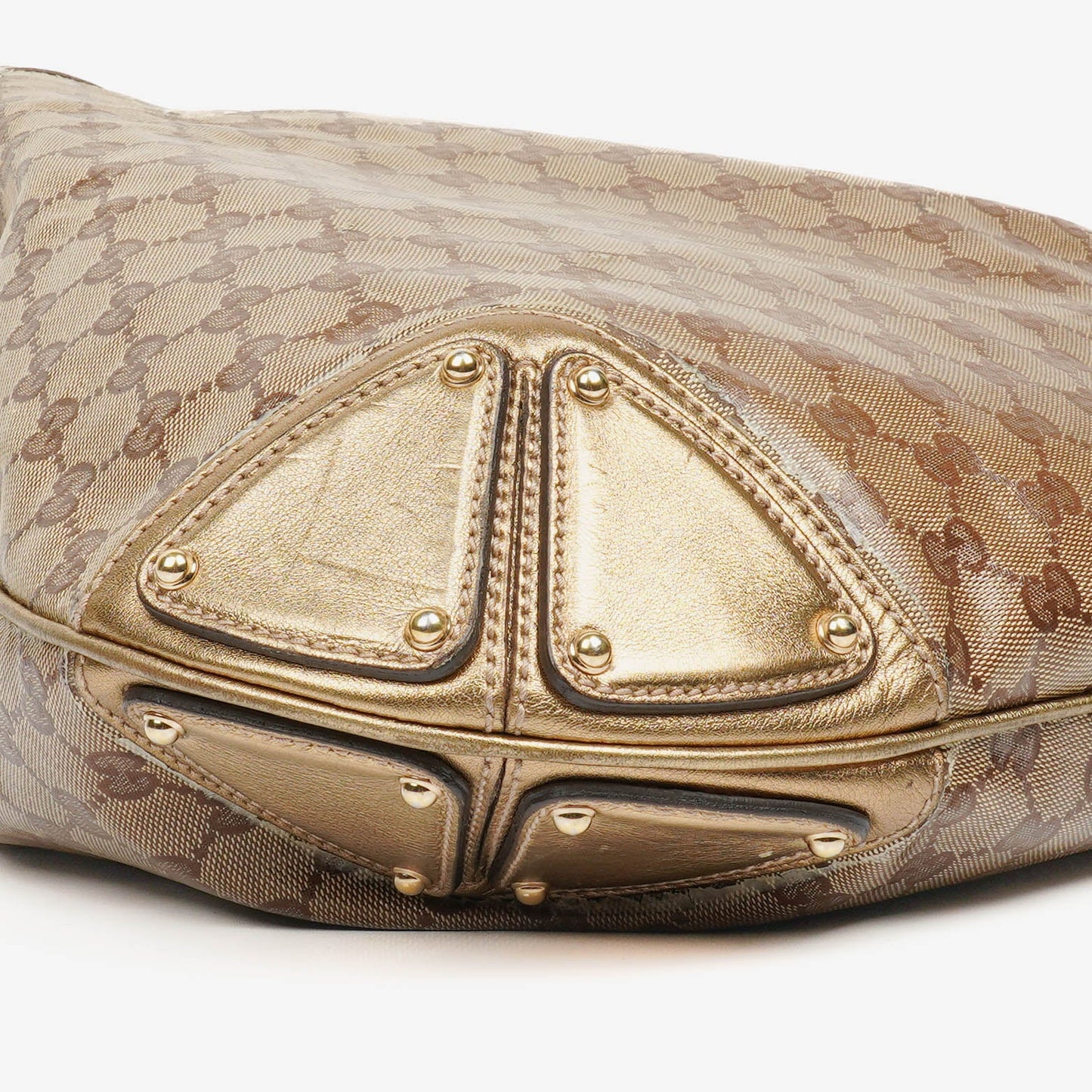 Gucci Monogram Crystal Indy Top Handle Bag