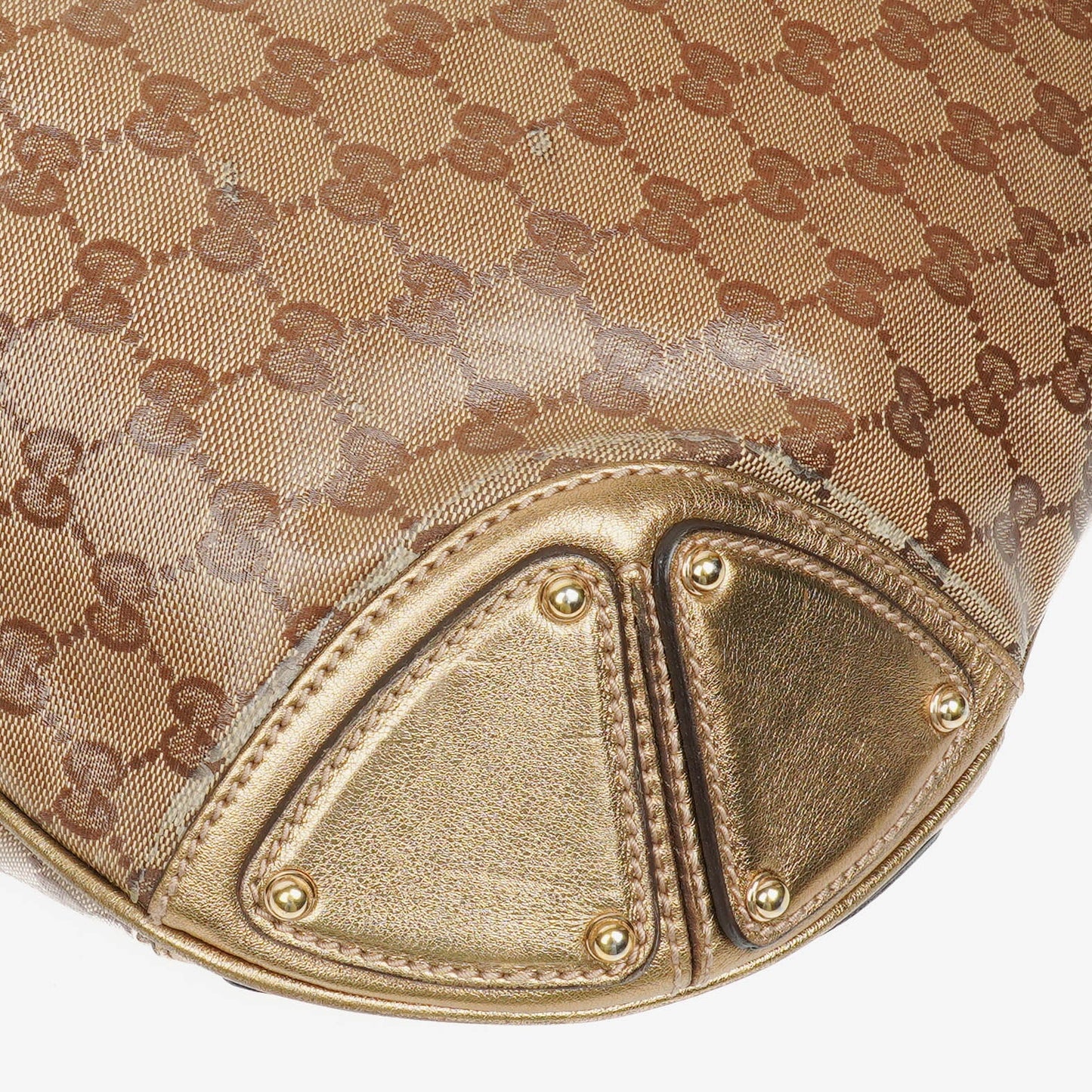 Gucci Monogram Crystal Indy Top Handle Bag