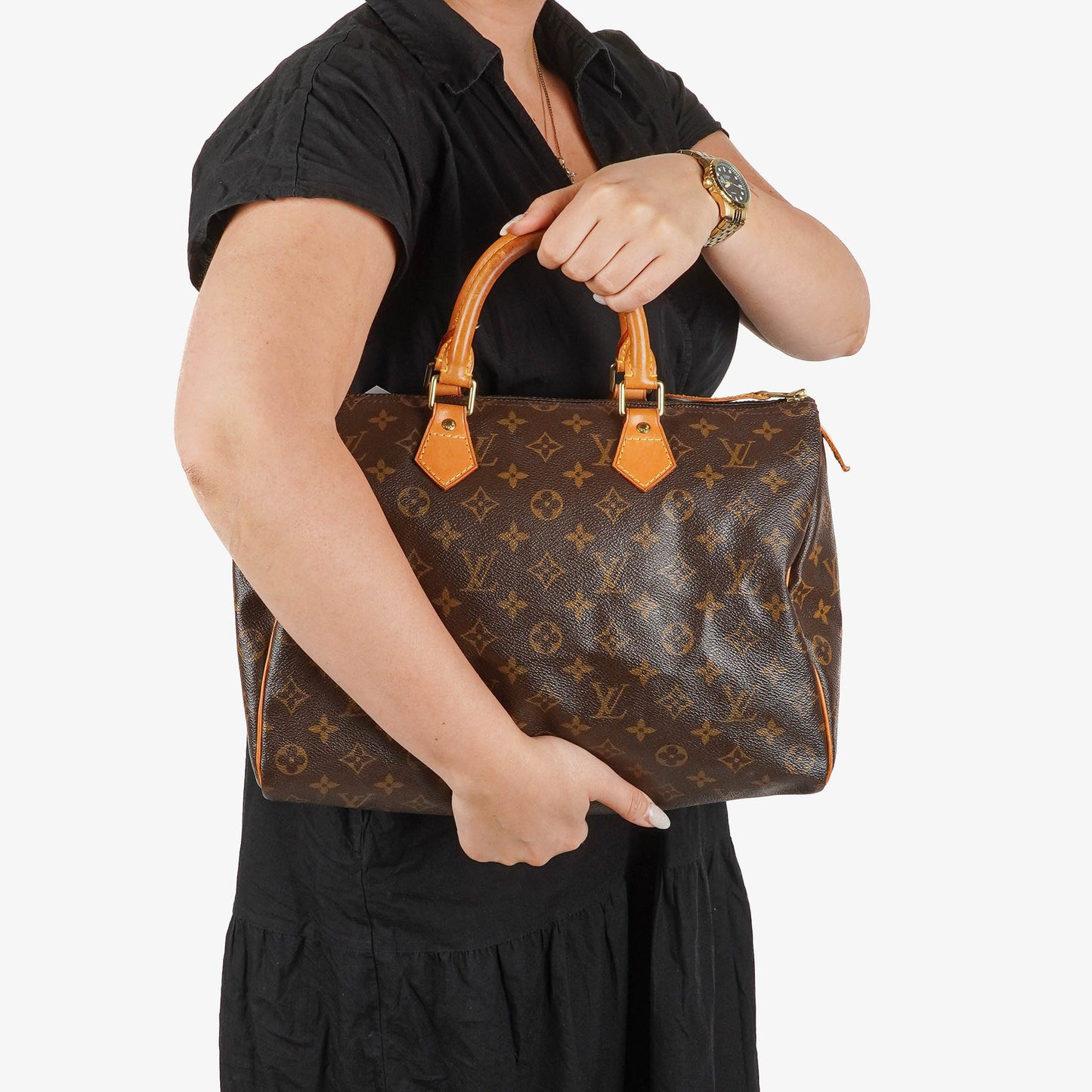 Louis Vuitton  35 Monogram Canvas Handbag