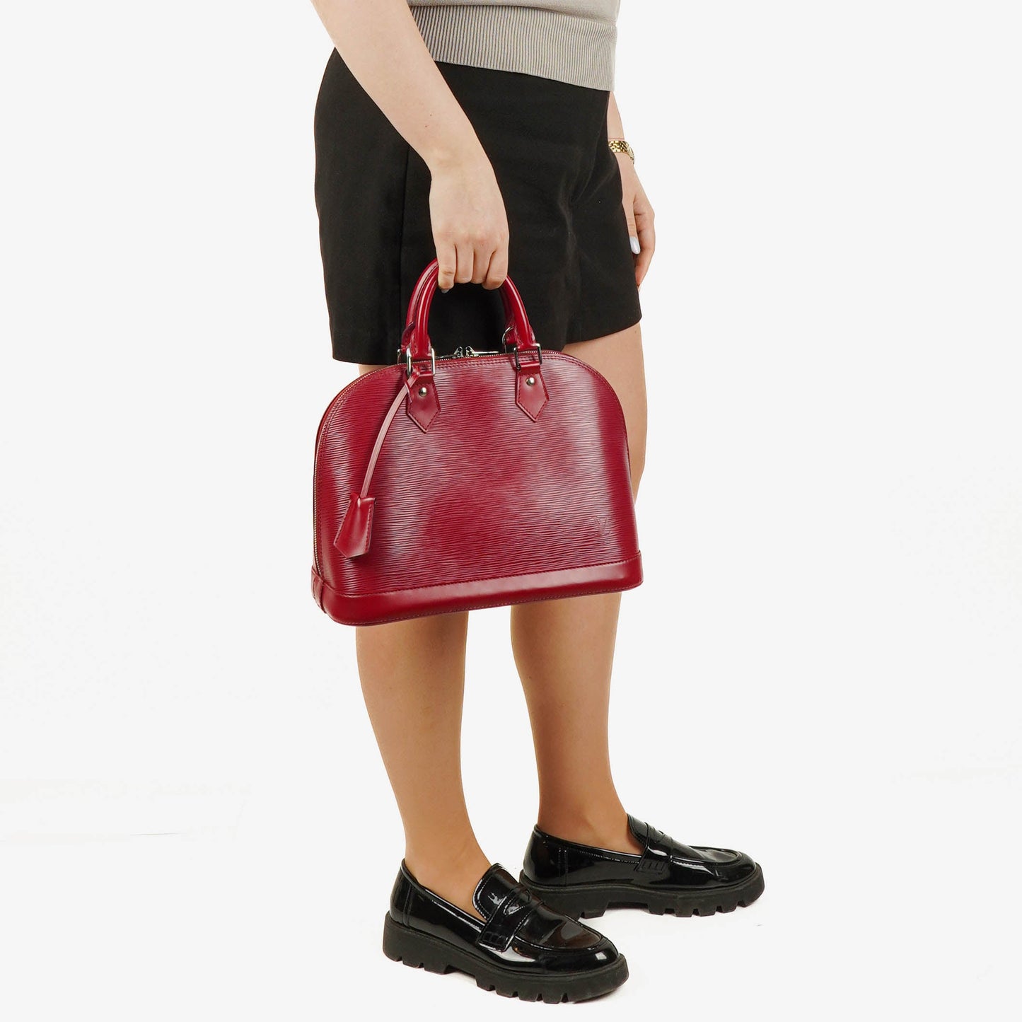 Louis Vuitton Fuchsia Epi Leather Alma PM Handbag