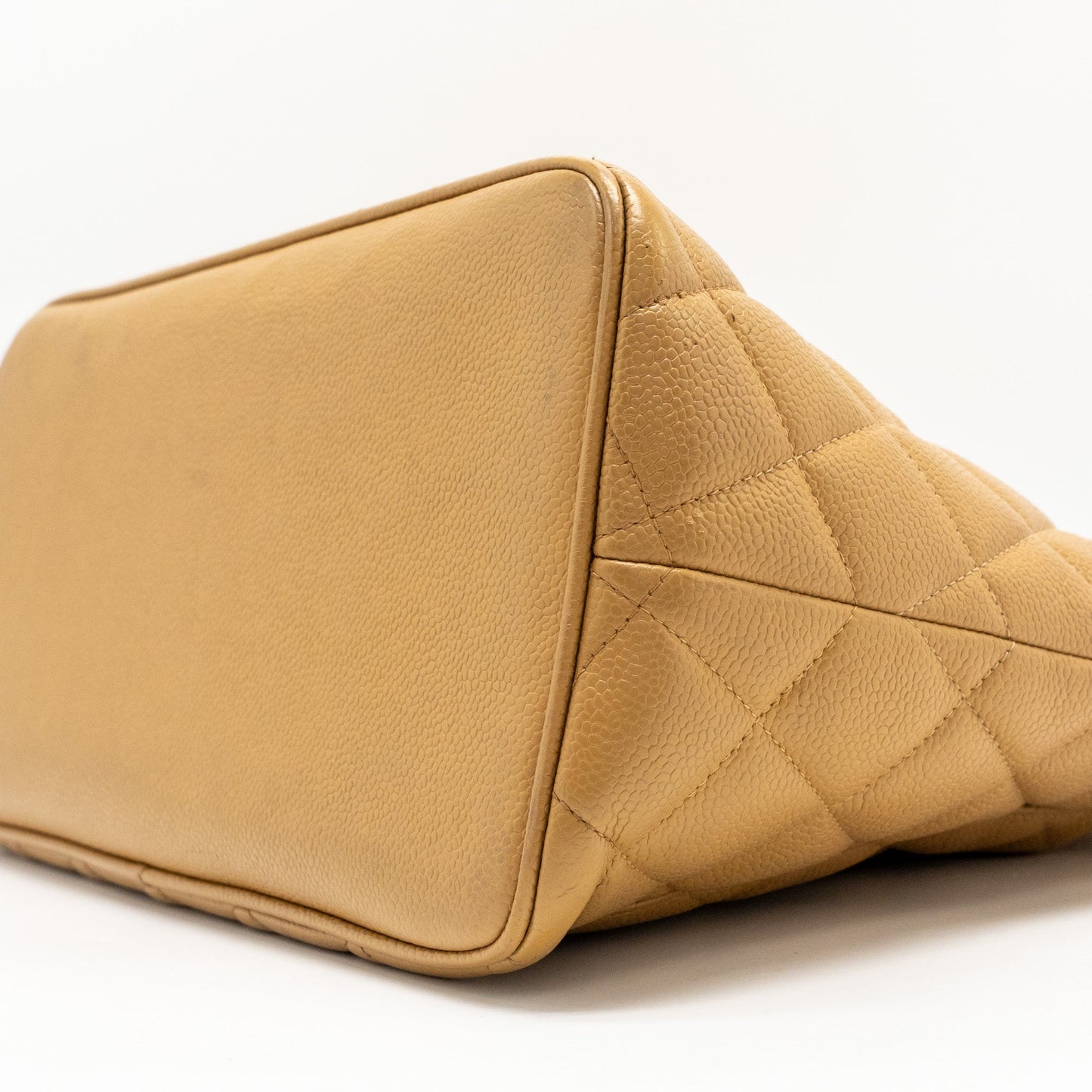 CHANEL  Medallion Tote Bag Caviar Beige