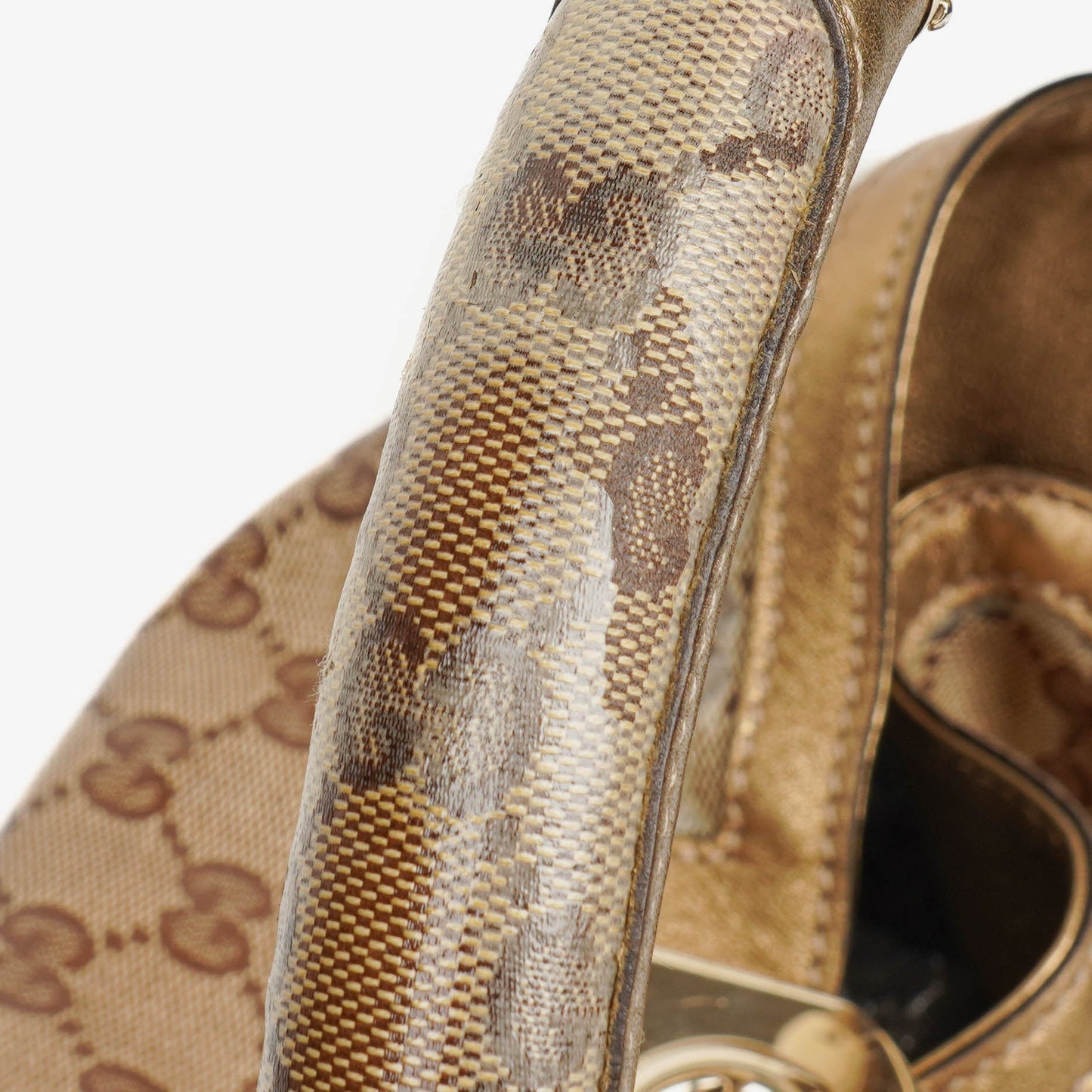 Gucci Monogram Crystal Indy Top Handle Bag