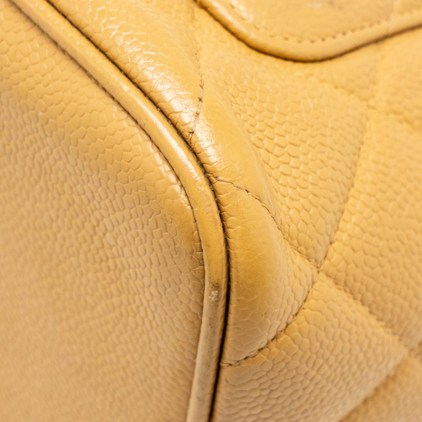 CHANEL  Medallion Tote Bag Caviar Beige