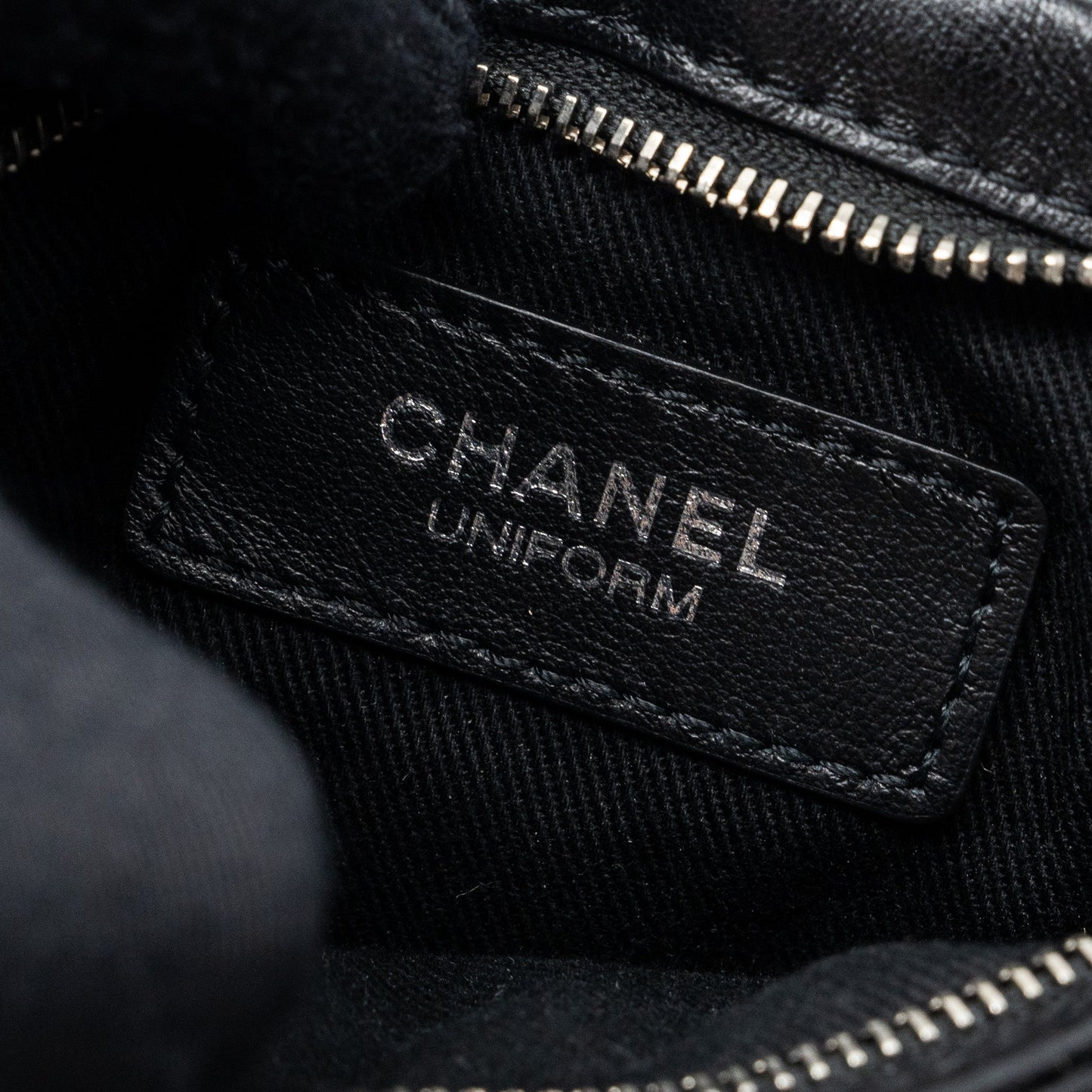 CHANEL SHOULDER BAG LAMBSKIN BLACK