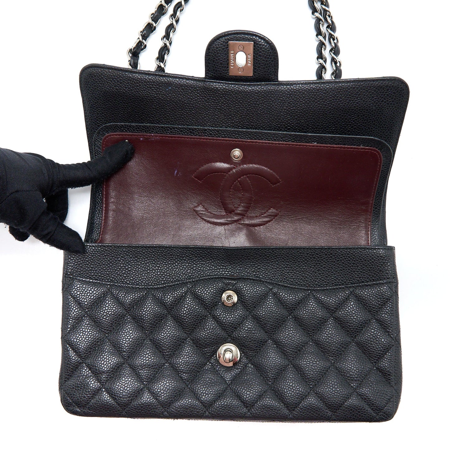 Chanel Medium Classic Flap Bag Caviar Black