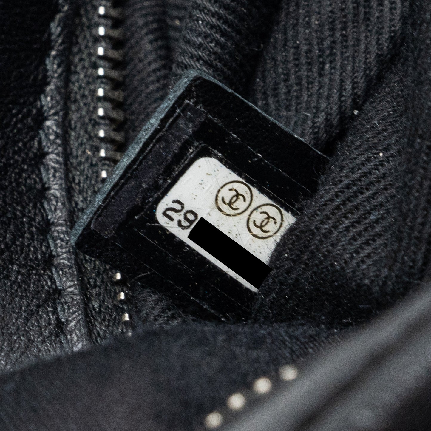 CHANEL SHOULDER BAG LAMBSKIN BLACK