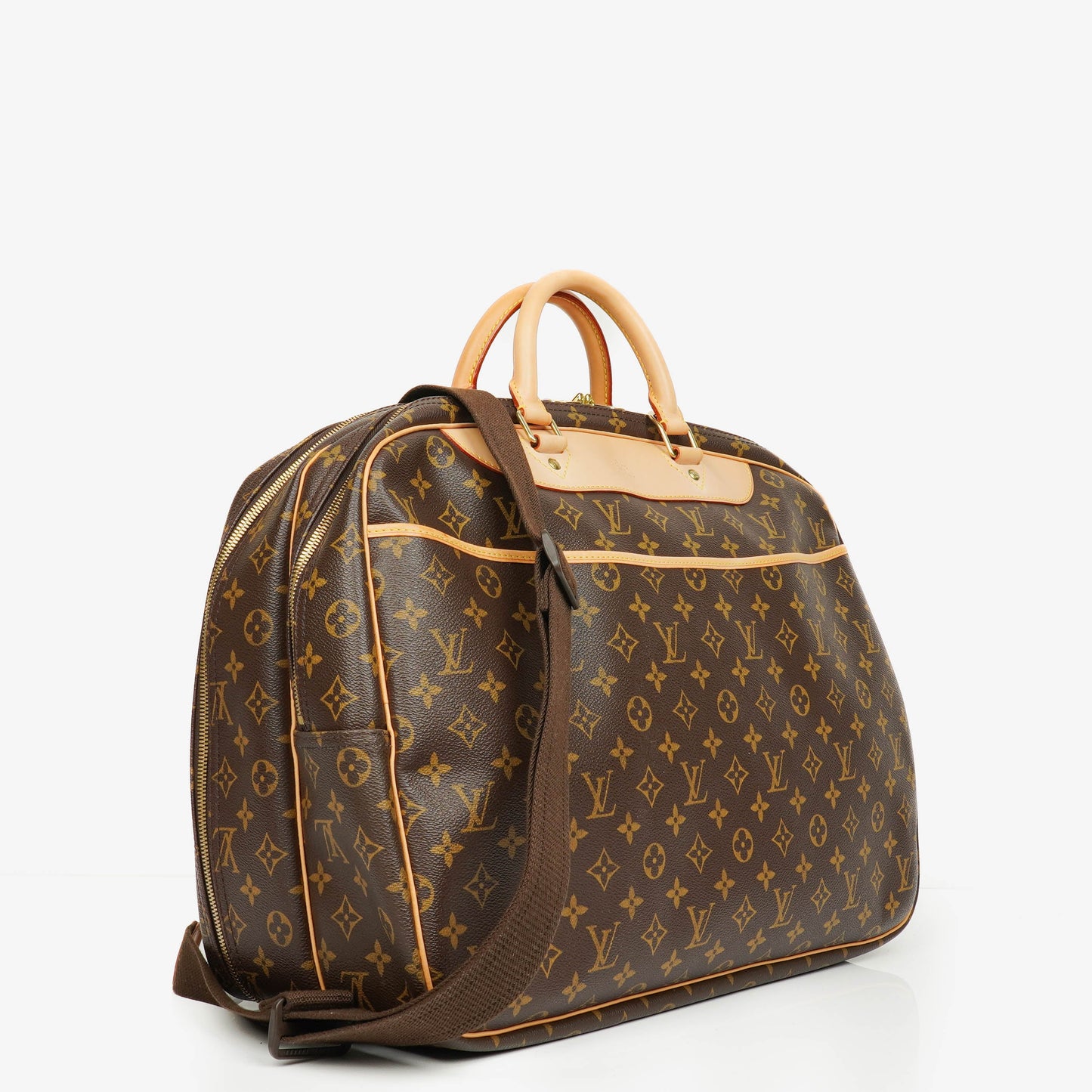 Louis Vuitton Alize 45 Monogram Coated Canvas Travel Bag