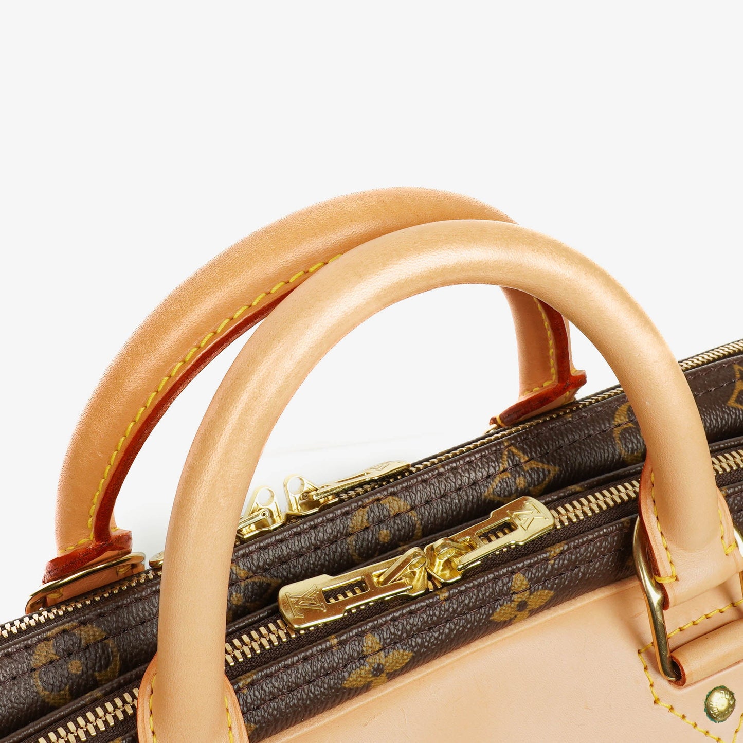 Louis Vuitton Alize 45 Monogram Coated Canvas Travel Bag