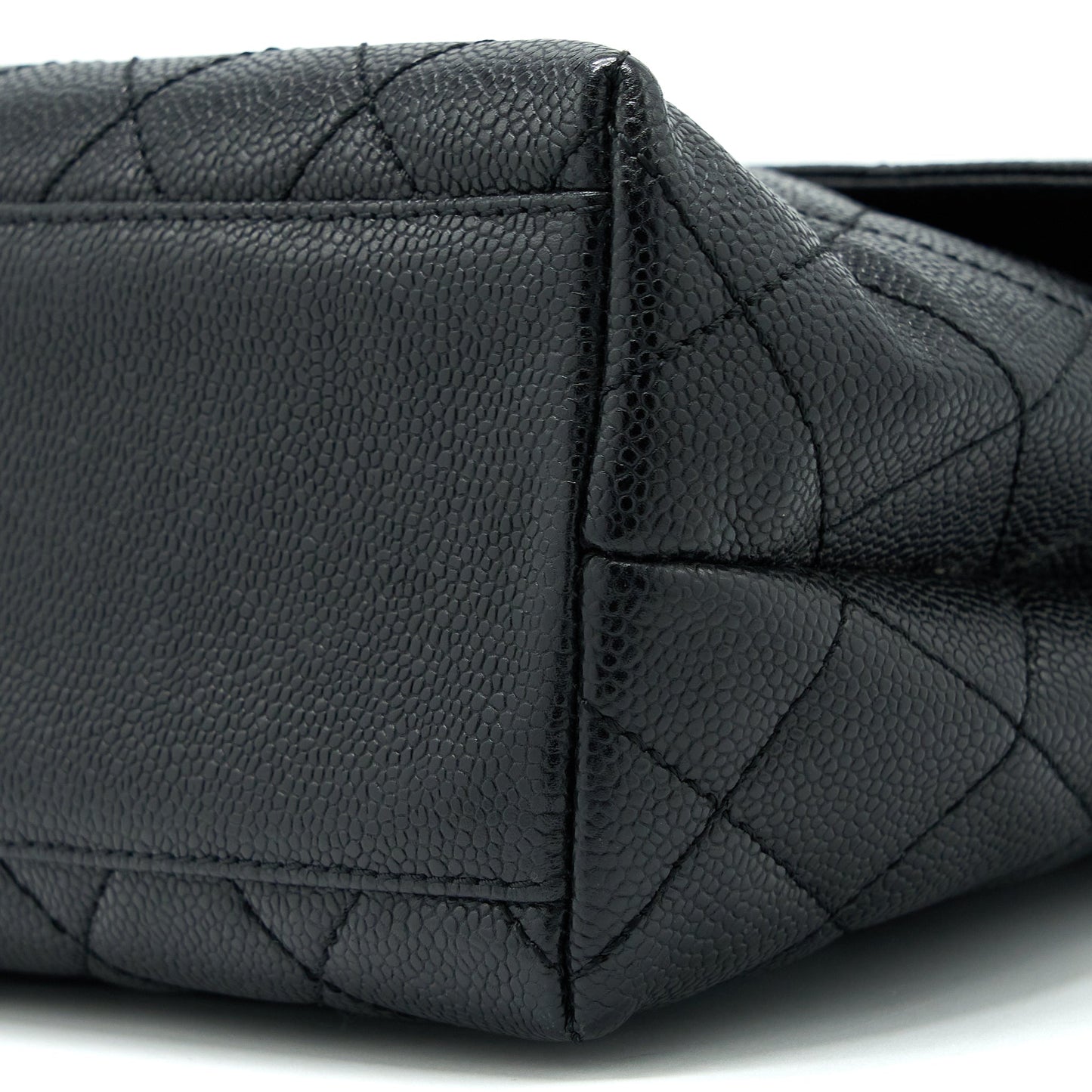 Chanel  Top Handle Flap Bag Caviar Black