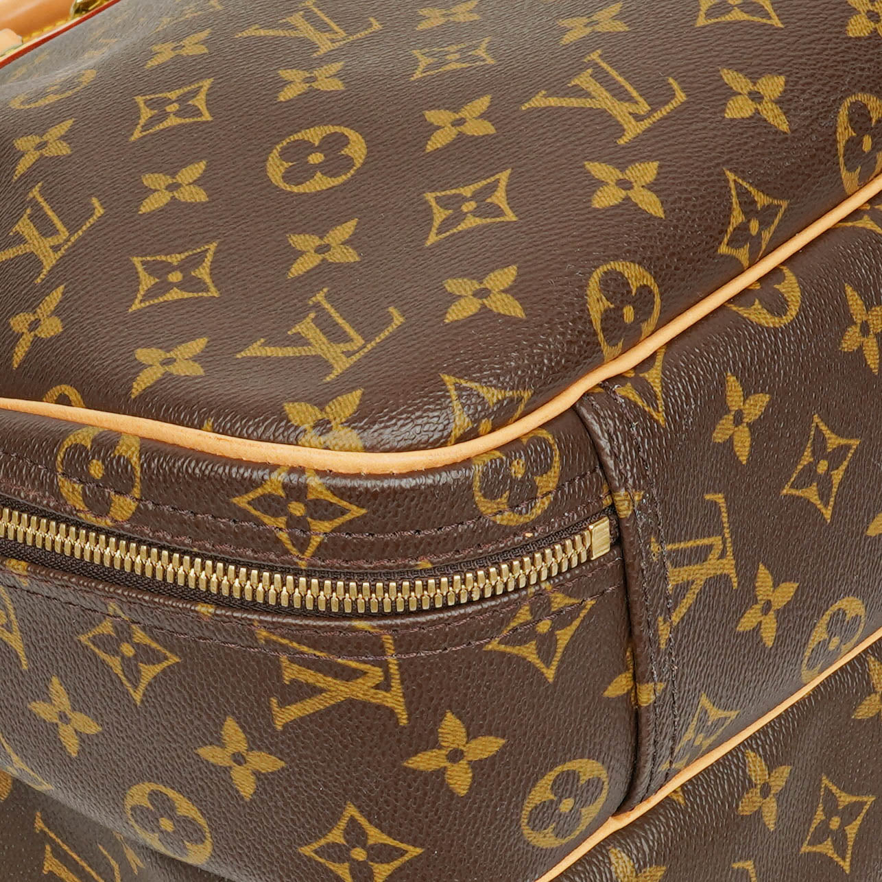 Louis Vuitton Alize 45 Monogram Coated Canvas Travel Bag