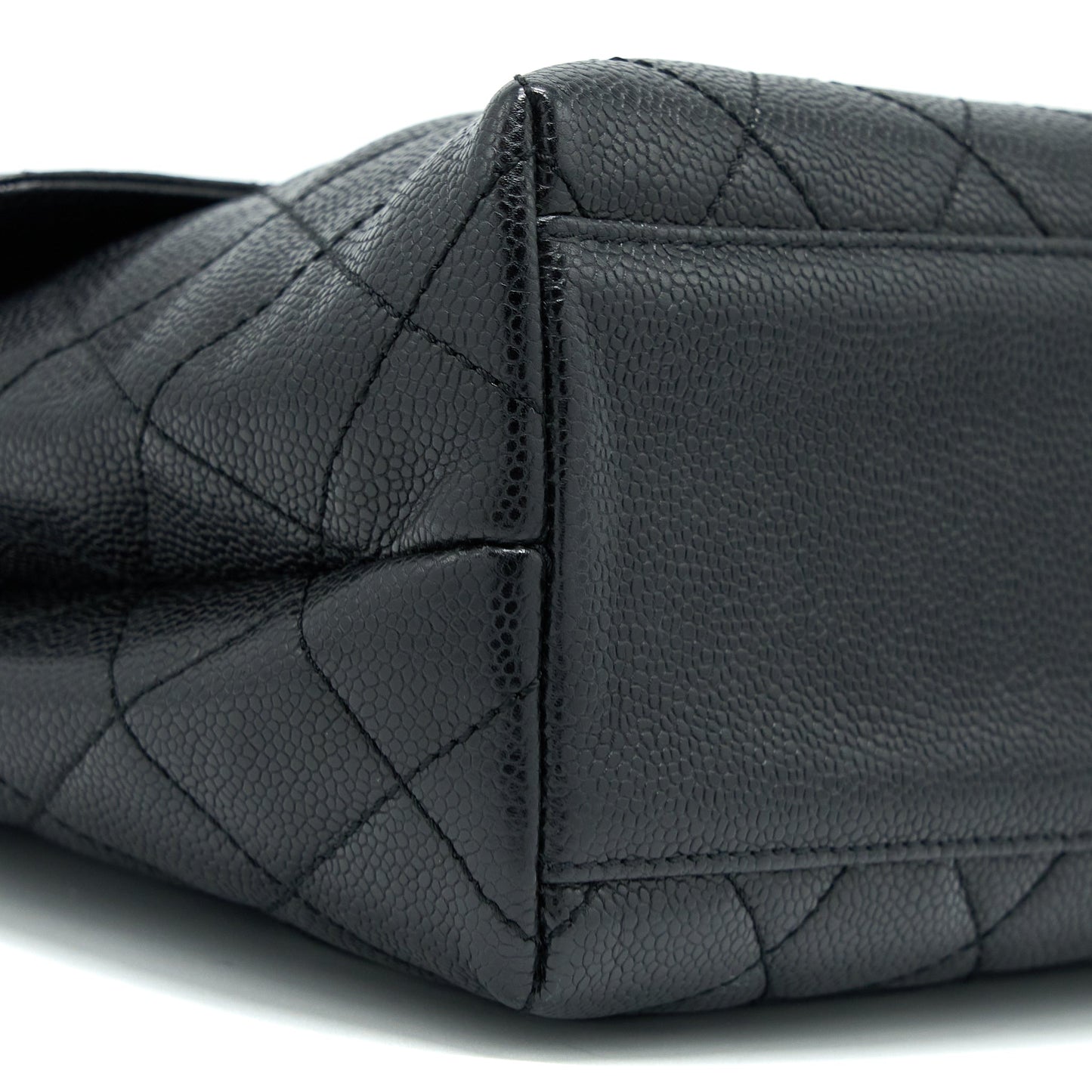 Chanel  Top Handle Flap Bag Caviar Black
