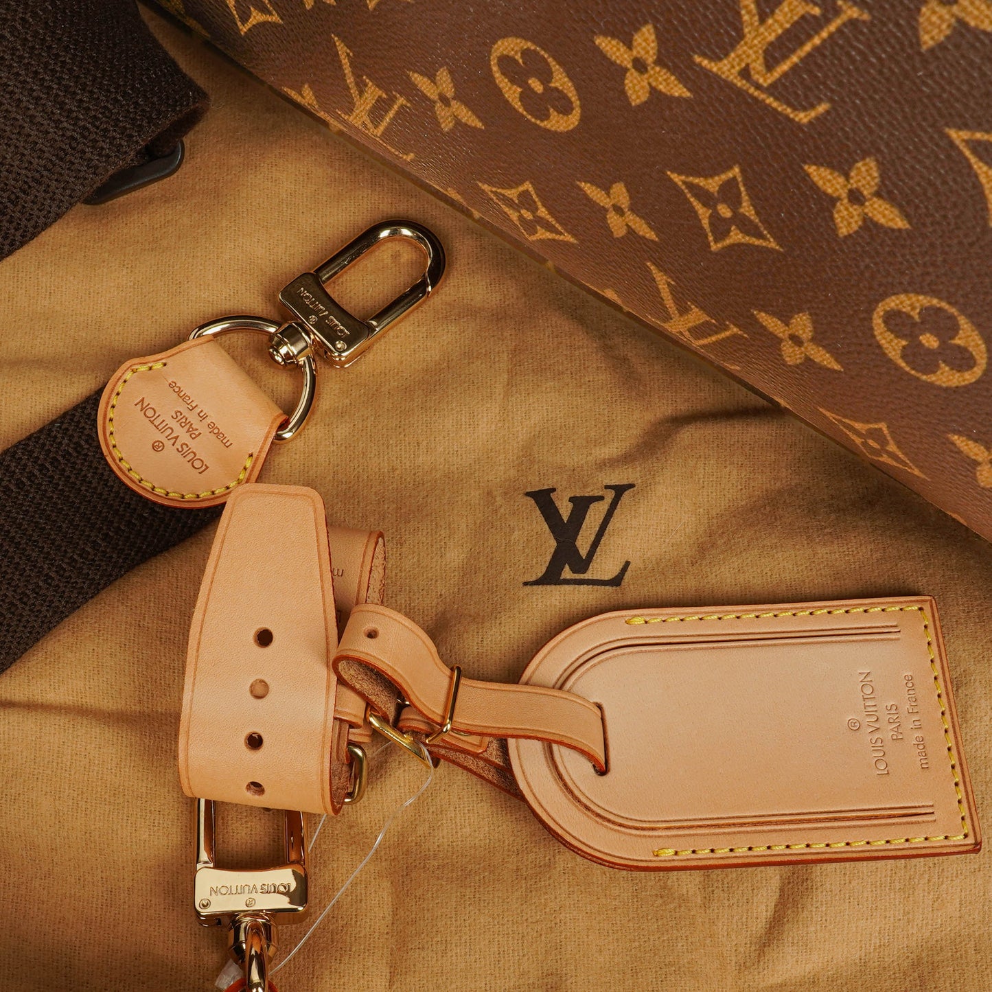 Louis Vuitton Alize 45 Monogram Coated Canvas Travel Bag