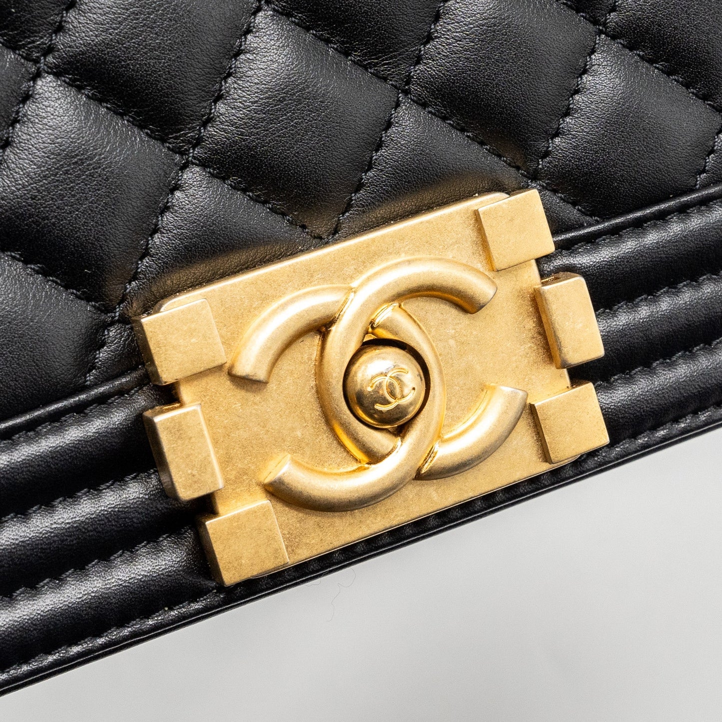 Chanel Medium Boy Bag Smooth Calfskin Black  (Microchip)