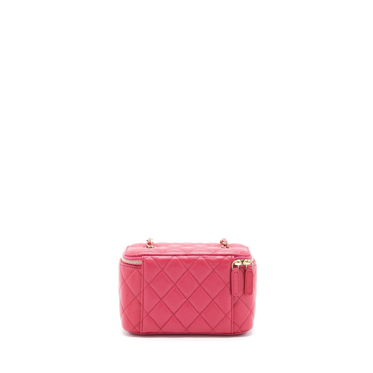 Chanel Long Vanity Case Caviar Hot Pink L