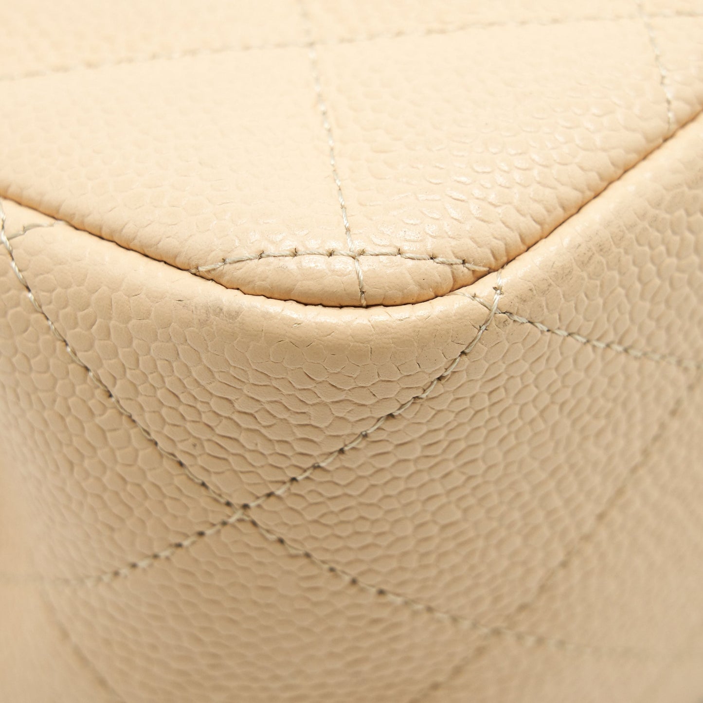 Chanel Classic Jumbo double flap Bag caviar beige