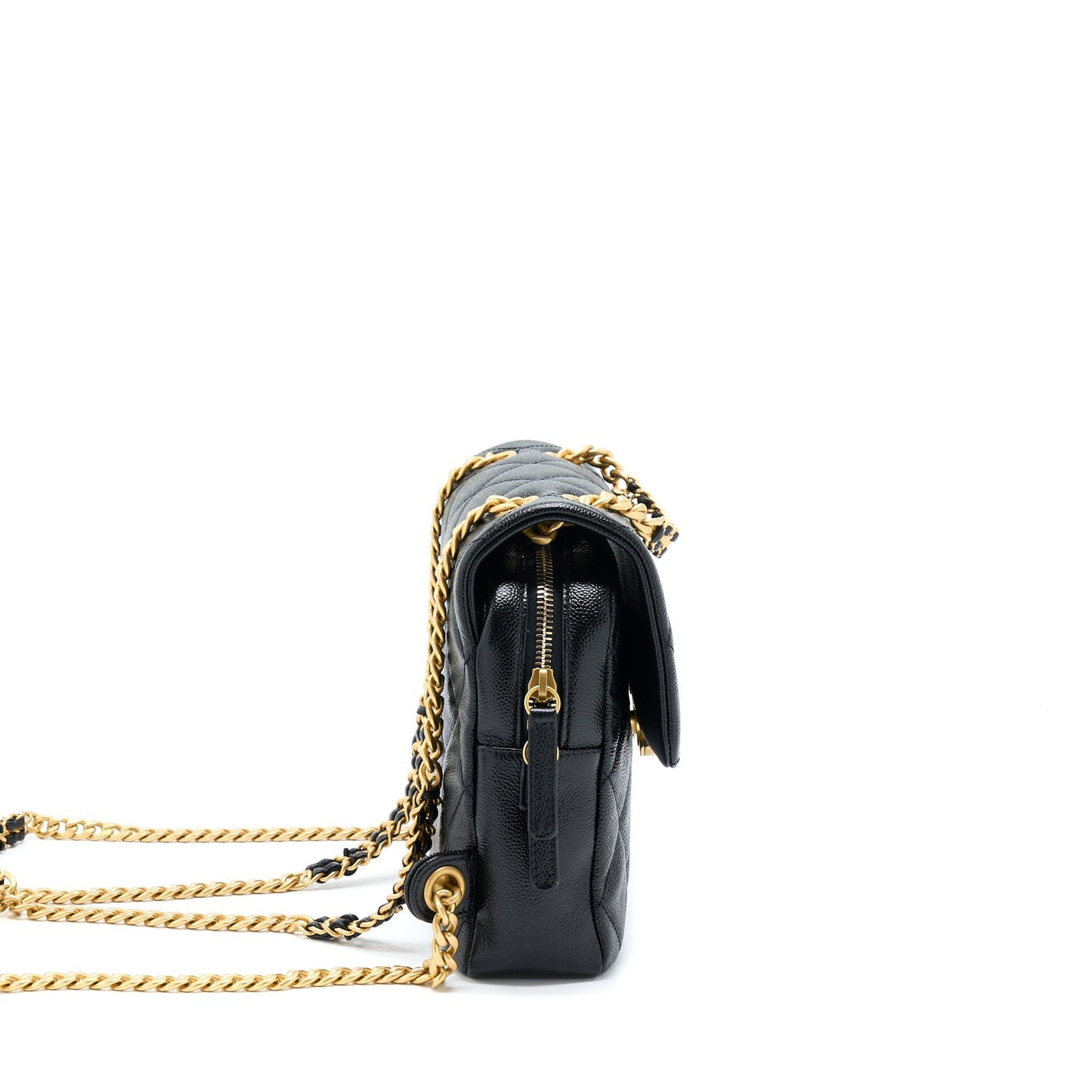 Chanel 22P Flap Backpack Caviar Black