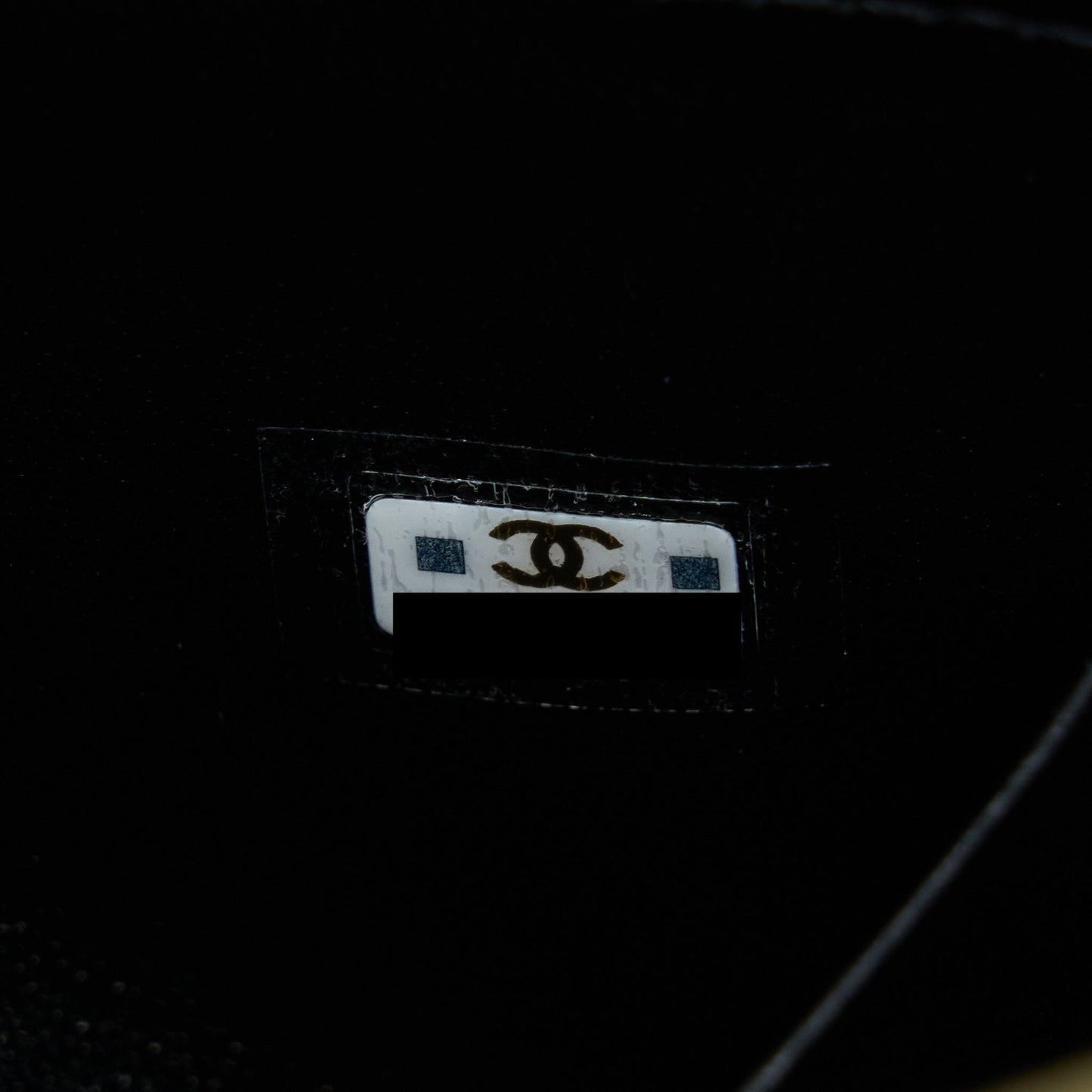 Chanel 22B Flap Bag With Enamel/CC Logo Top Handle Lambskin Black Brushed