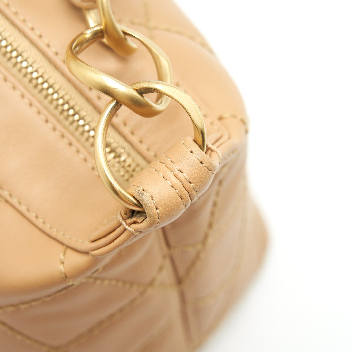 Chanel  Quilted beige Shoulder Bag