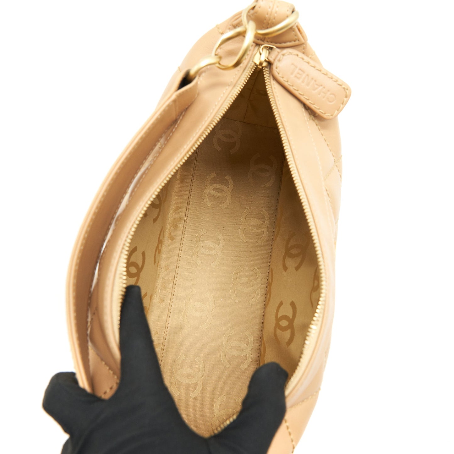 Chanel  Quilted beige Shoulder Bag
