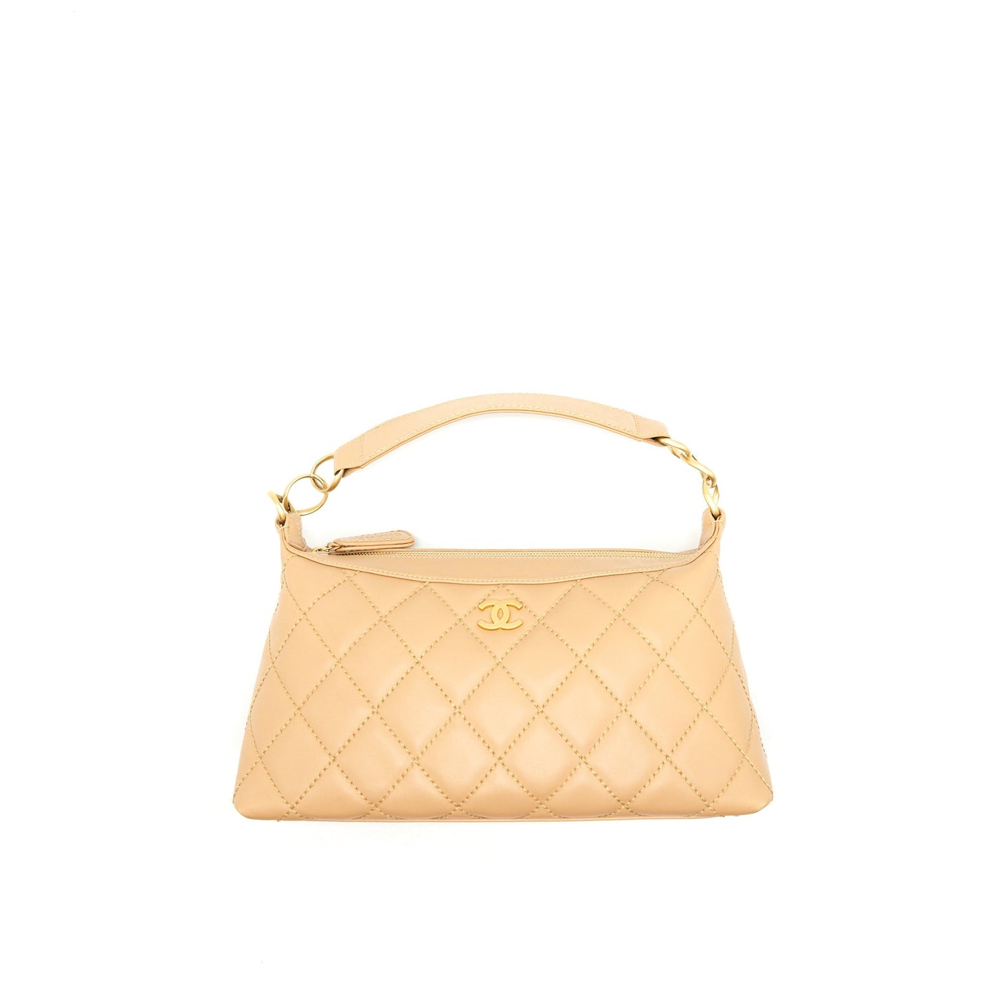 Chanel  Quilted beige Shoulder Bag