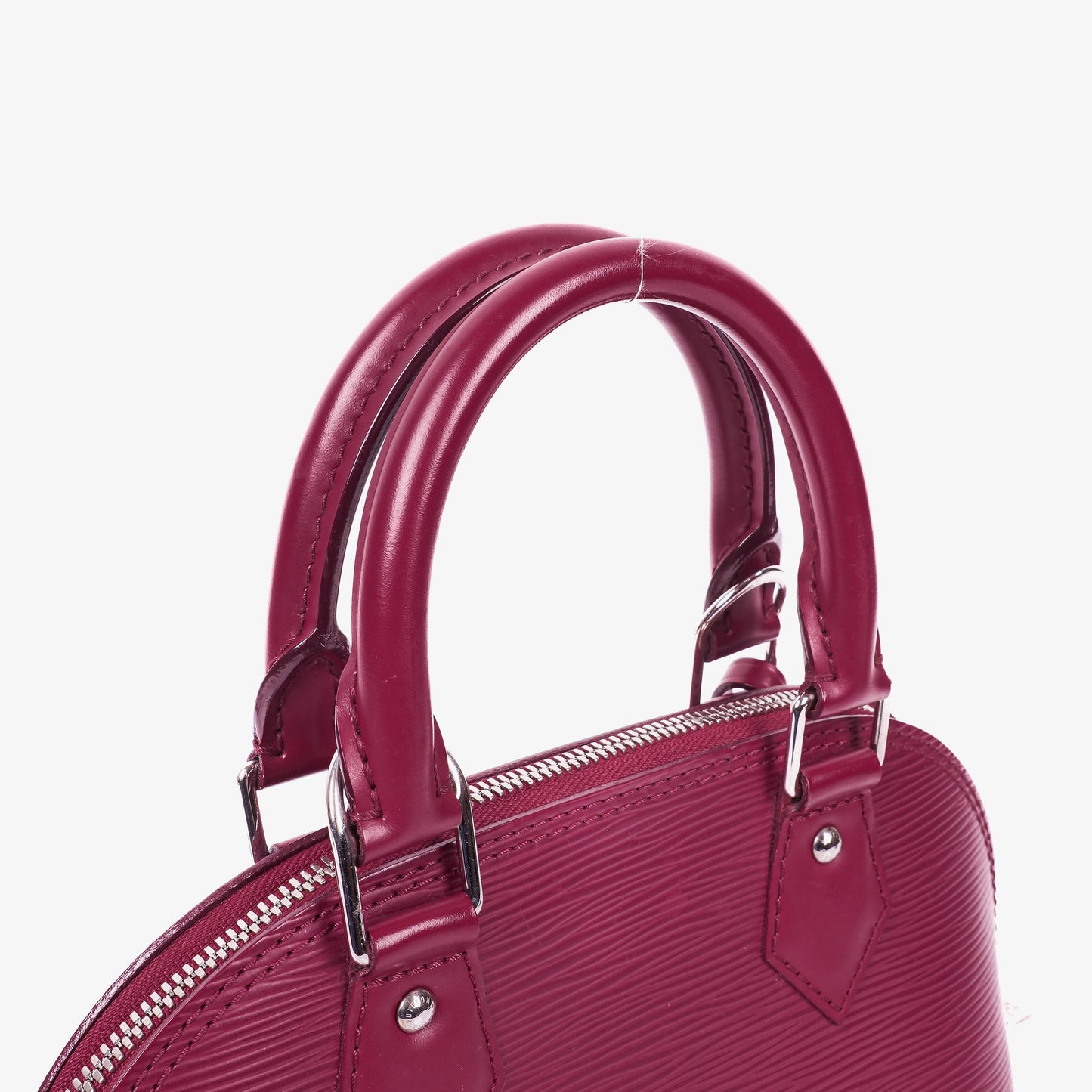 Louis Vuitton Alma BB EPI Fuchsia Leather Handbag