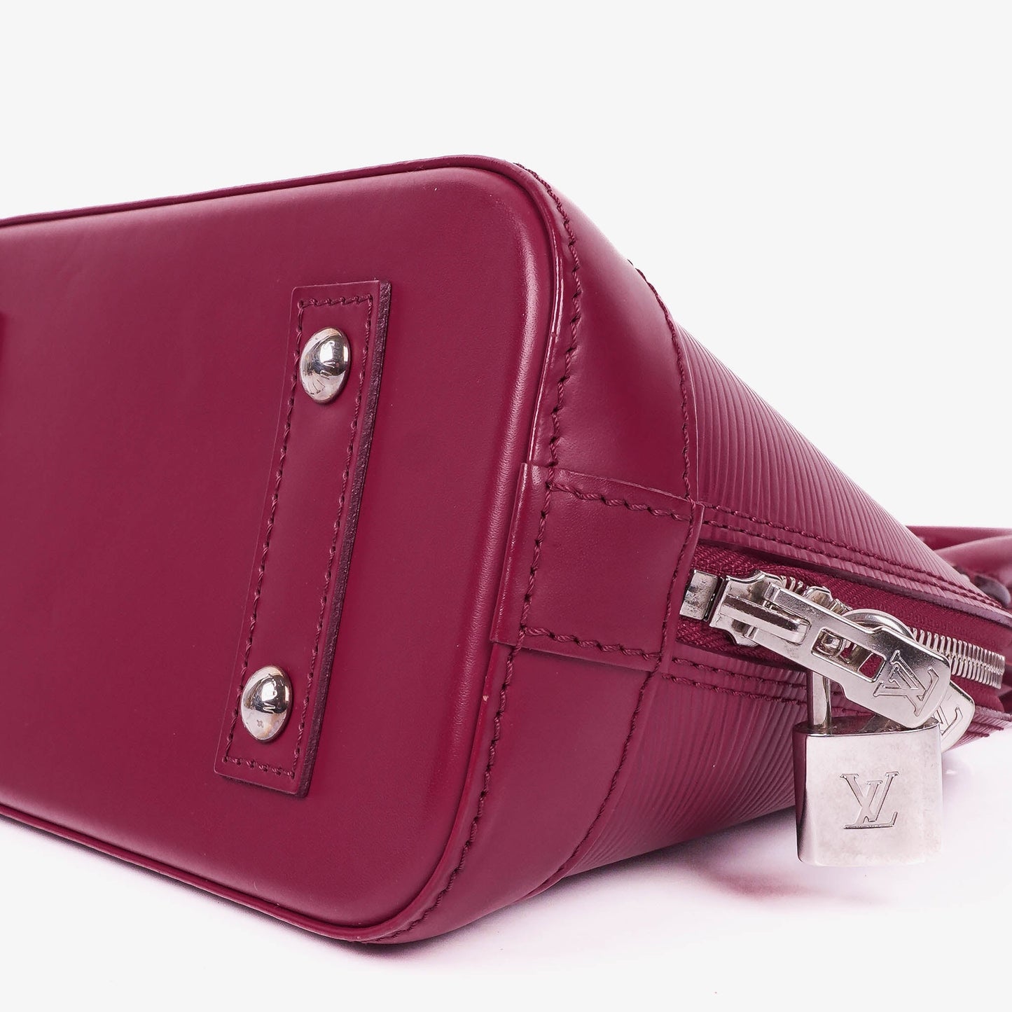 Louis Vuitton Alma BB EPI Fuchsia Leather Handbag