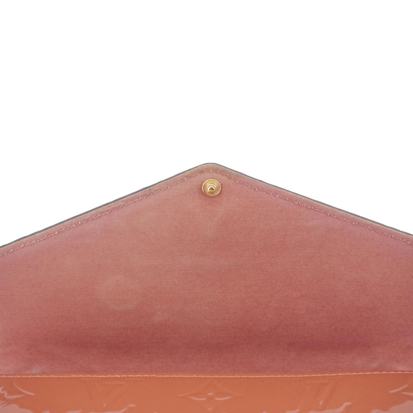 LOUIS VUITTON Valentine Dog Felicie Monogram Vernis Crossbody Bag Orange