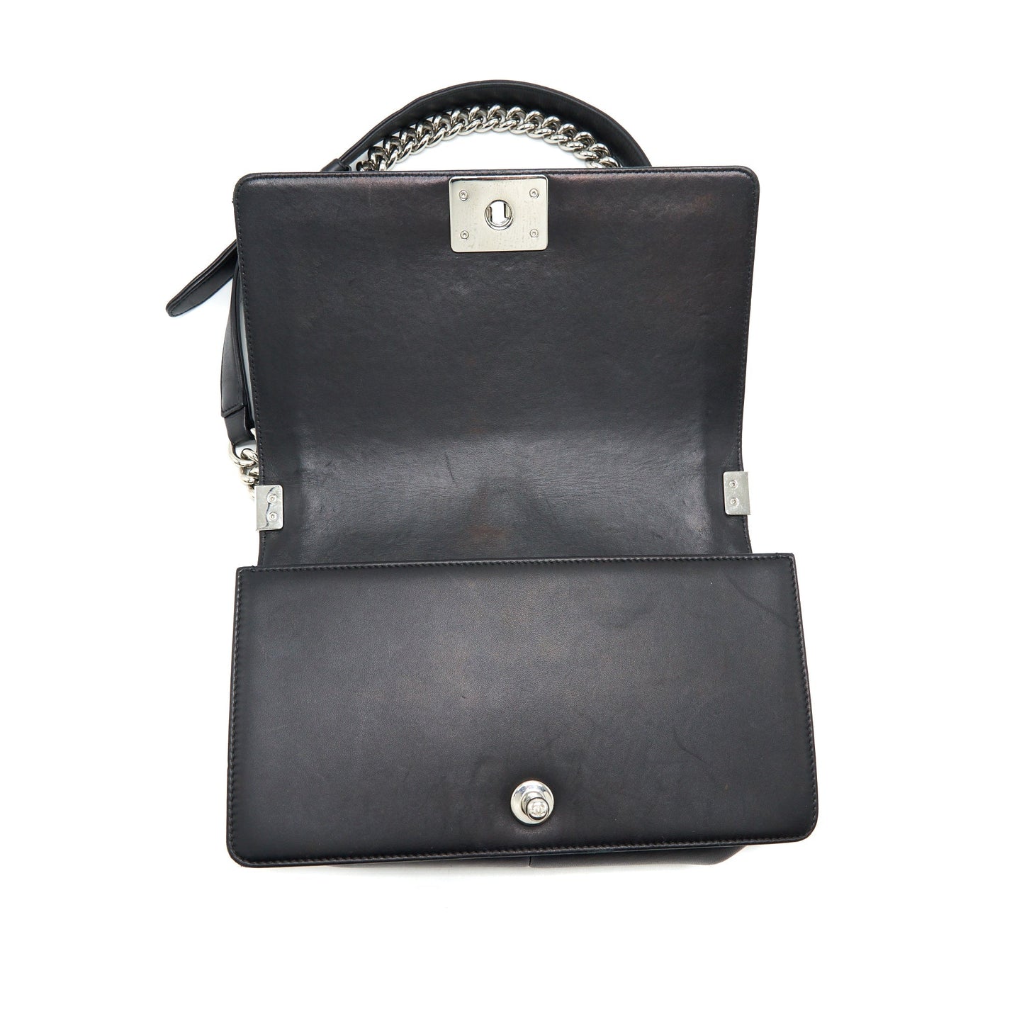 Chanel Boy Medium Tweed/Lambskin Black