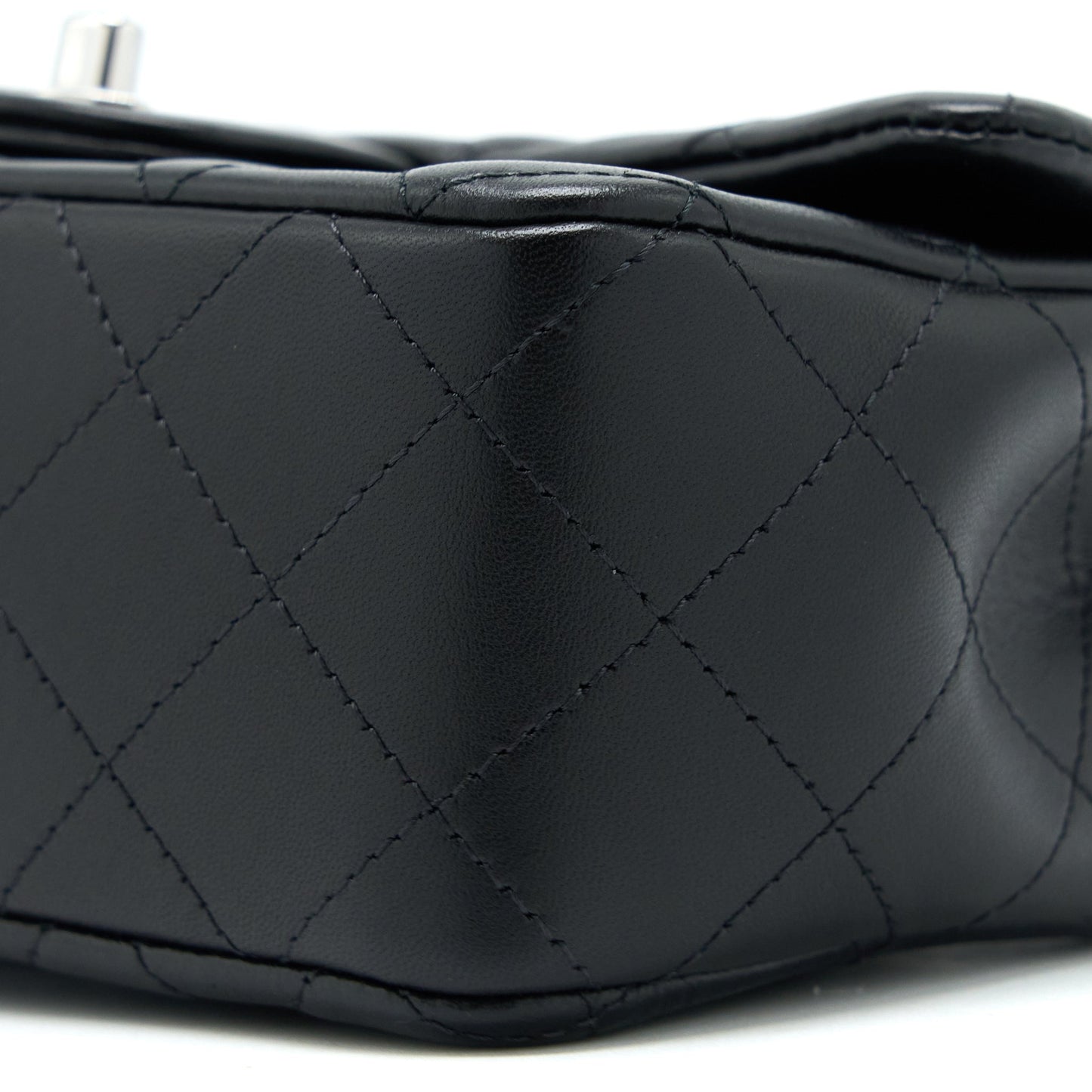 Chanel Mini Rectangular Lambskin Black (Microchip)