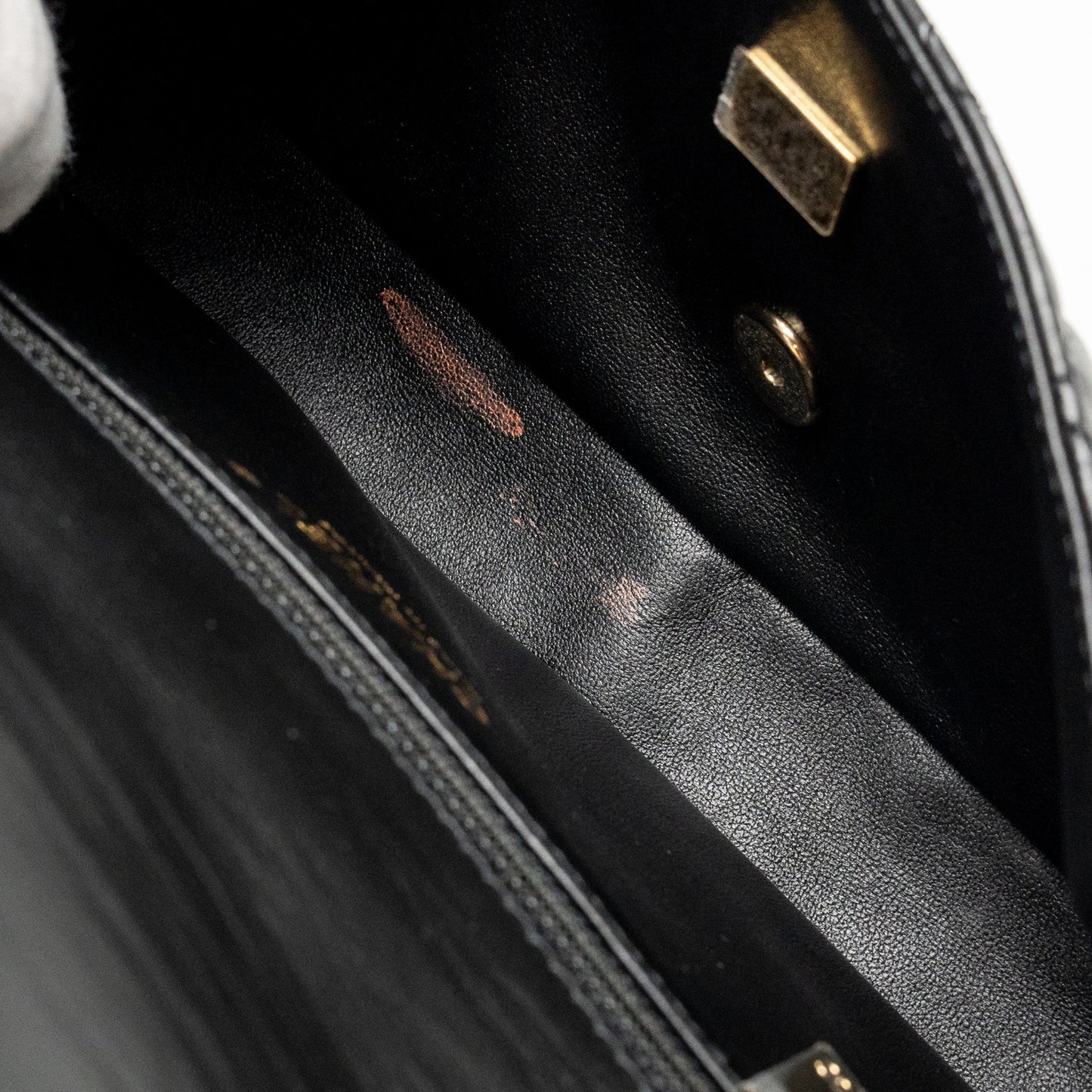 Chanel 23A quilted flap clutch calfskin black L (microchip)