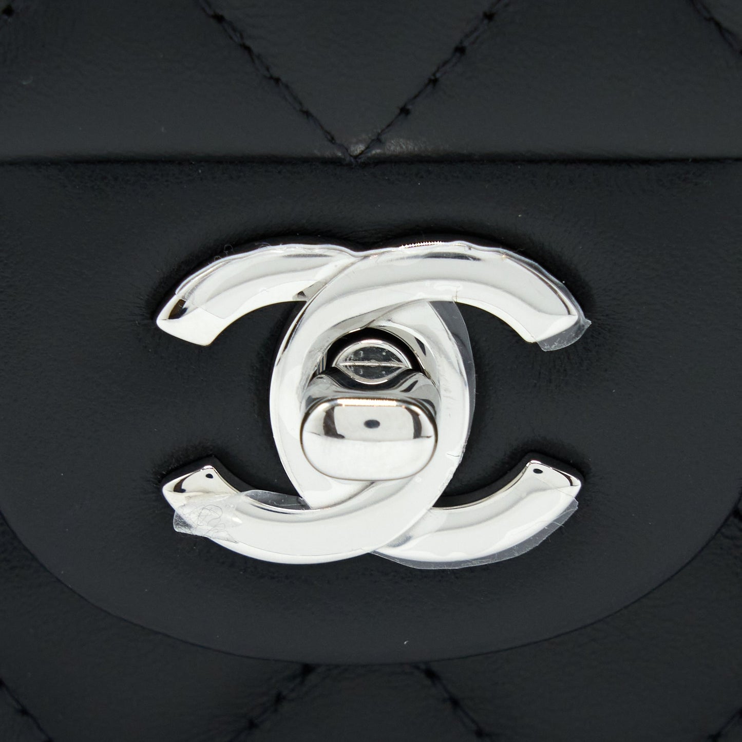 Chanel Mini Rectangular Lambskin Black (Microchip)