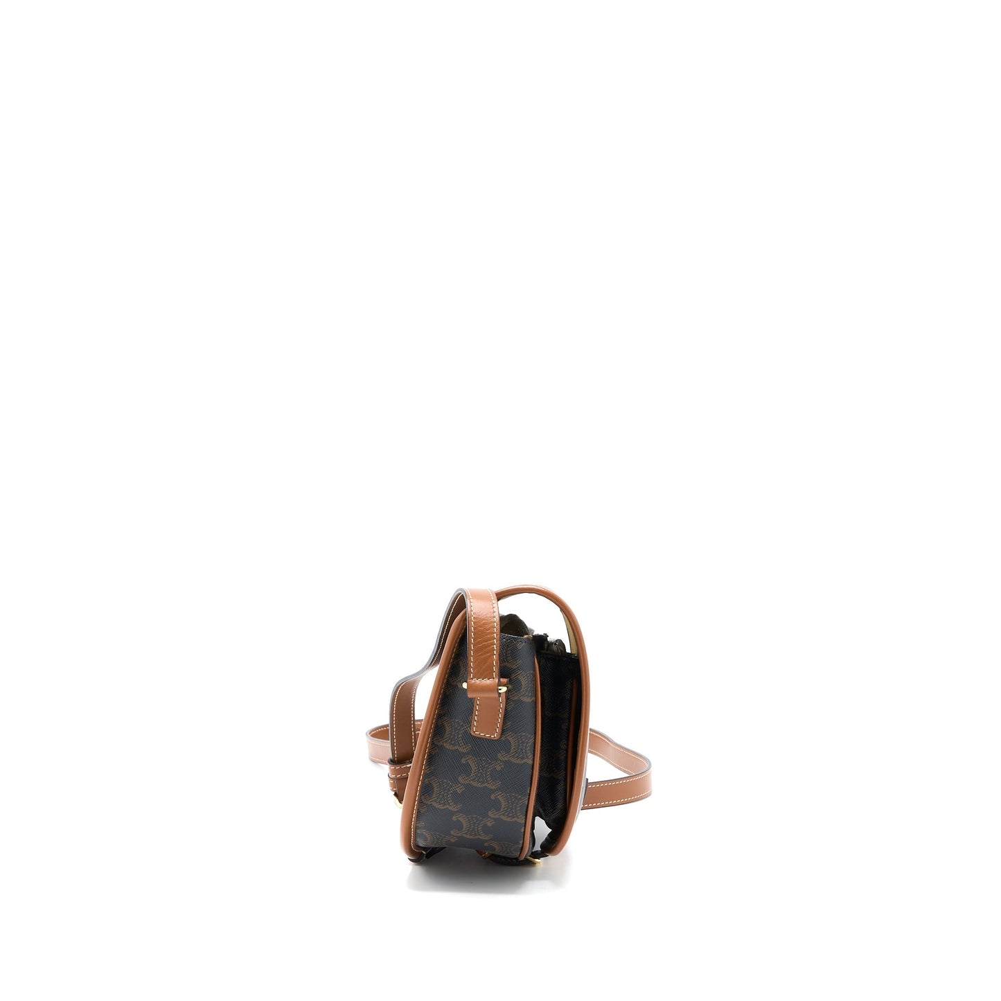 Celine Folco Medium Triomphe Canvas Purse