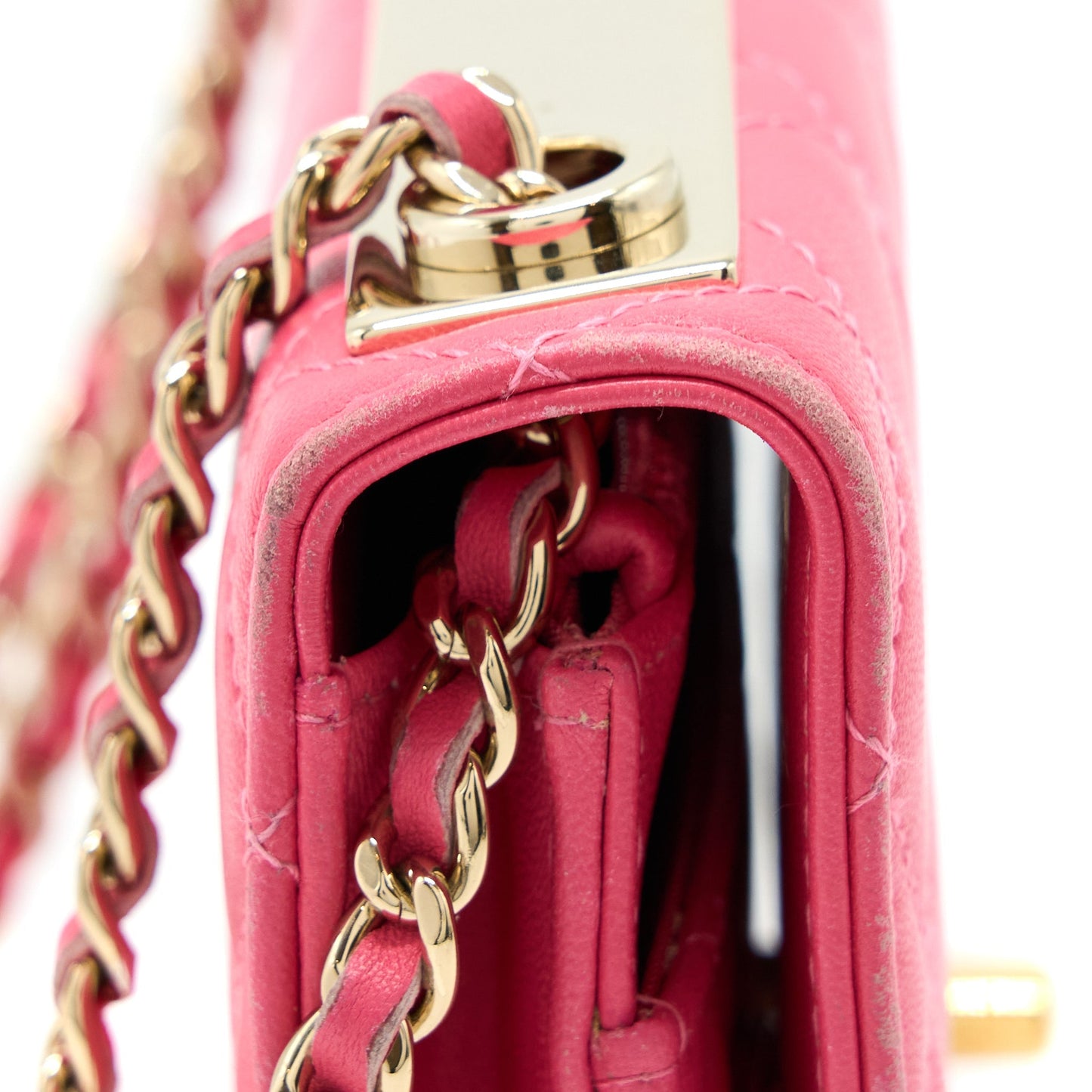 Chanel Trendy CC Wallet On Chain Lambskin Pink L