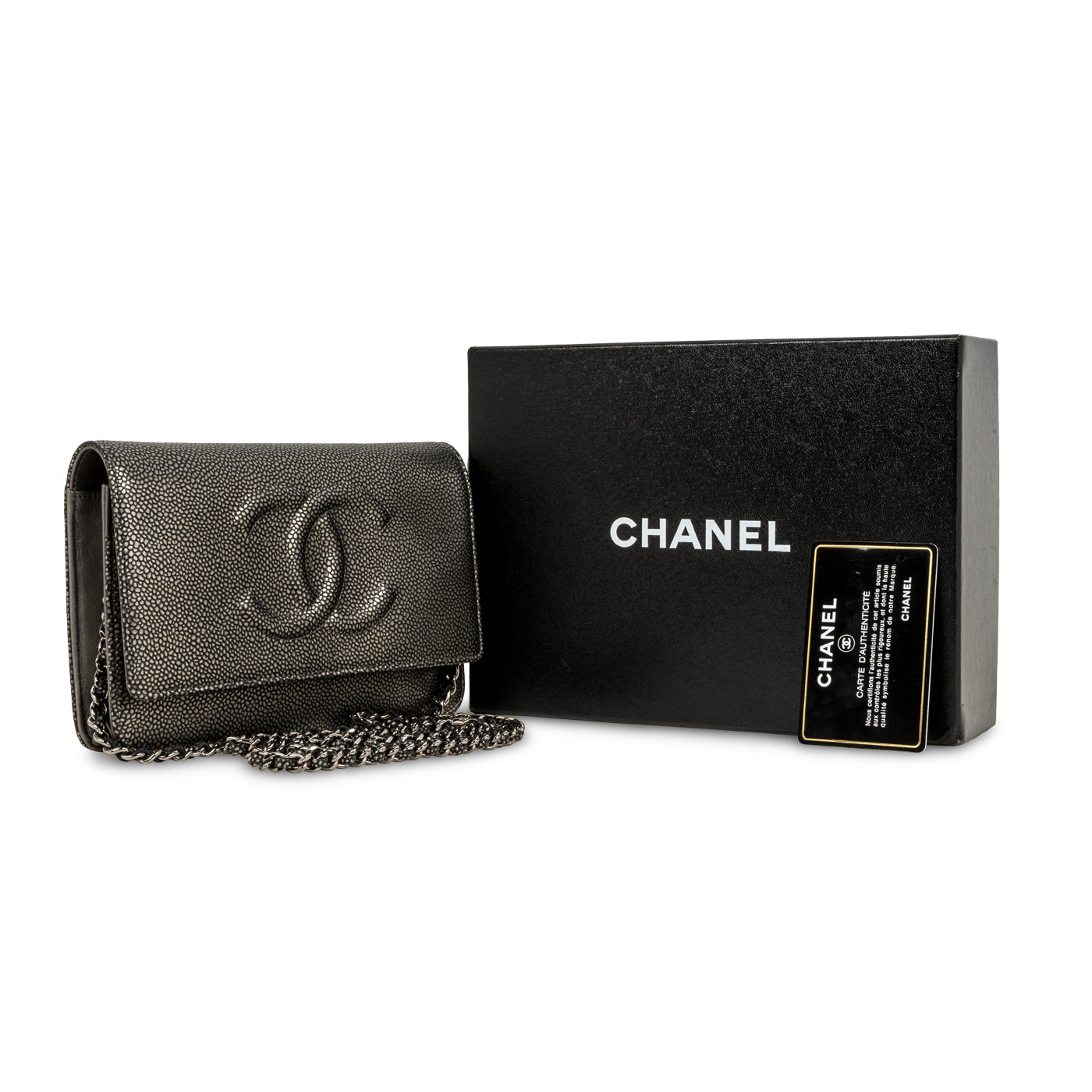 Chanel Classic CC Wallet on Chain