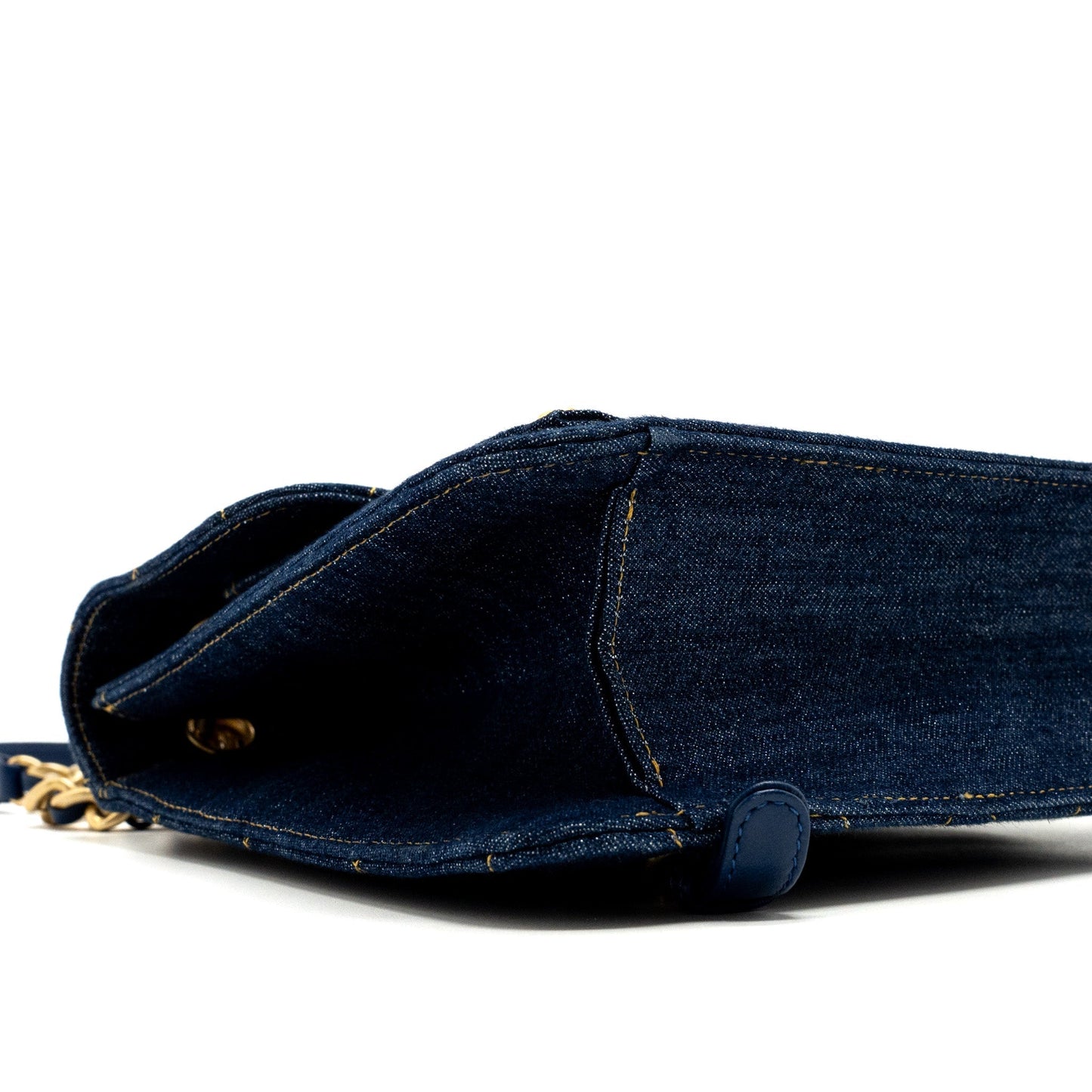 Chanel 23S Flap Backpack Denim Blue Brushed  (Microchip)